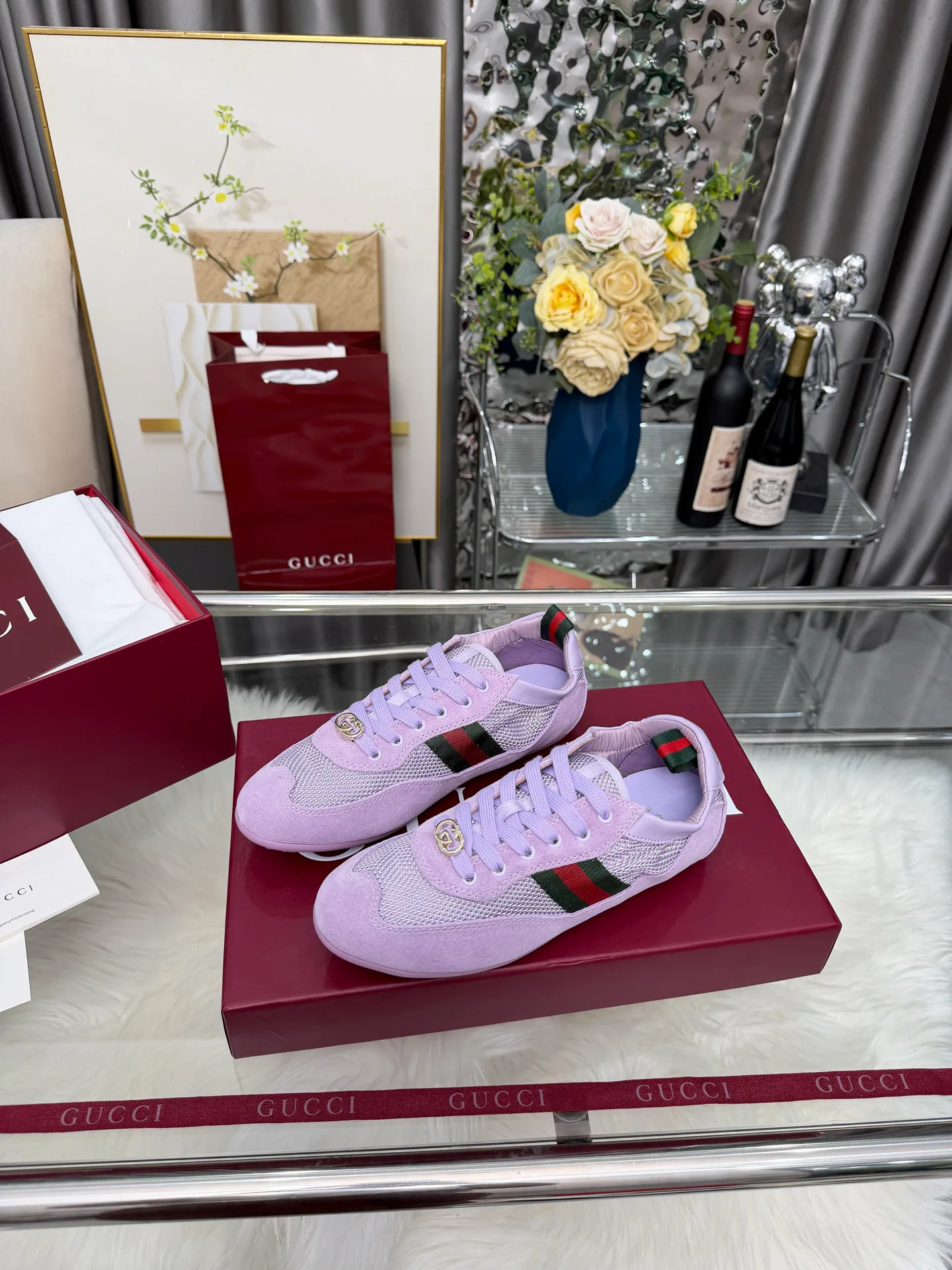 Кроссовки Женские Gucci 982793