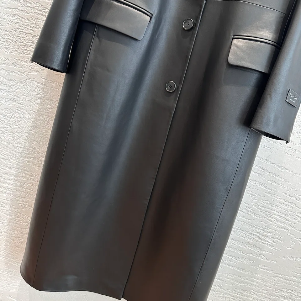 Кожаные Куртки И Дублёнки Женские Prada 18321097