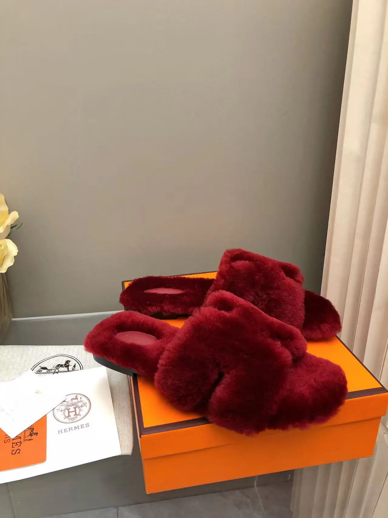 Тапочки Женские Hermes 17977366