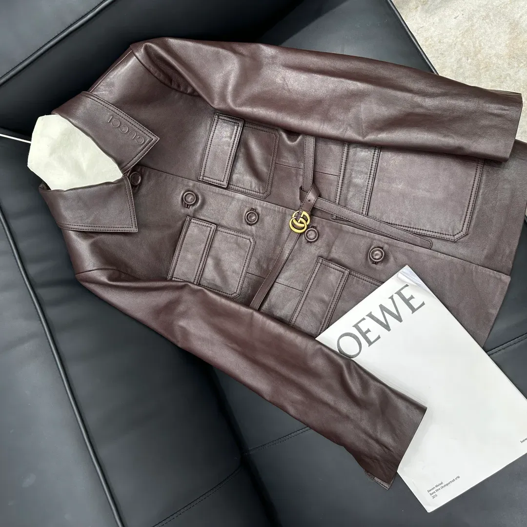 Кожаные Куртки И Дублёнки Женские Gucci 3426045