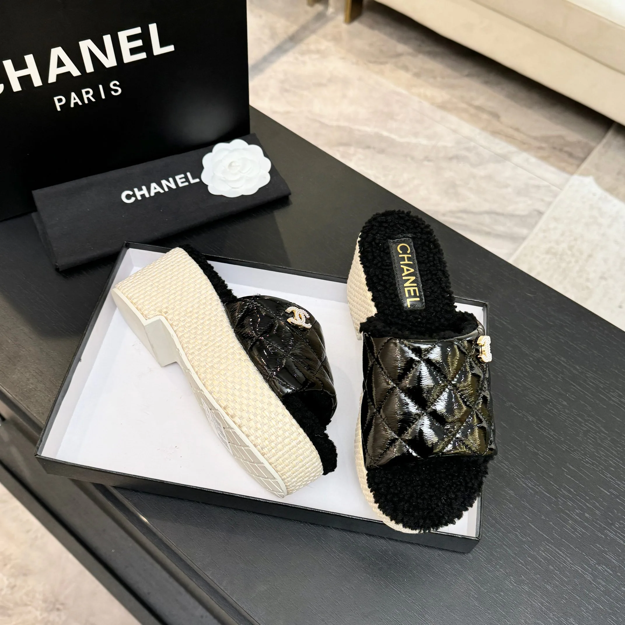 Тапочки Женские Chanel 462746