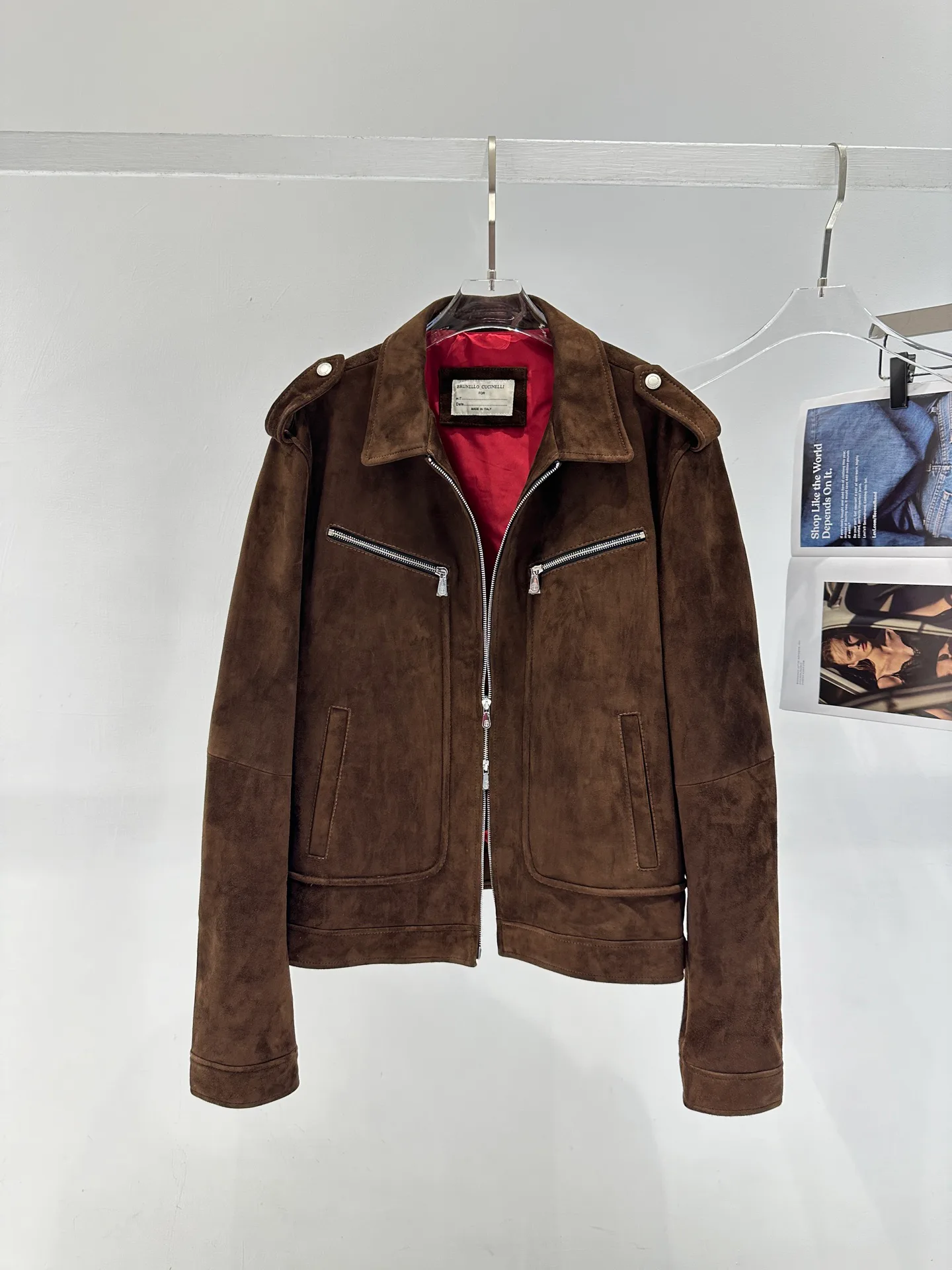 Кожаные Куртки И Дублёнки Мужские Brunello Cucinelli 11181101