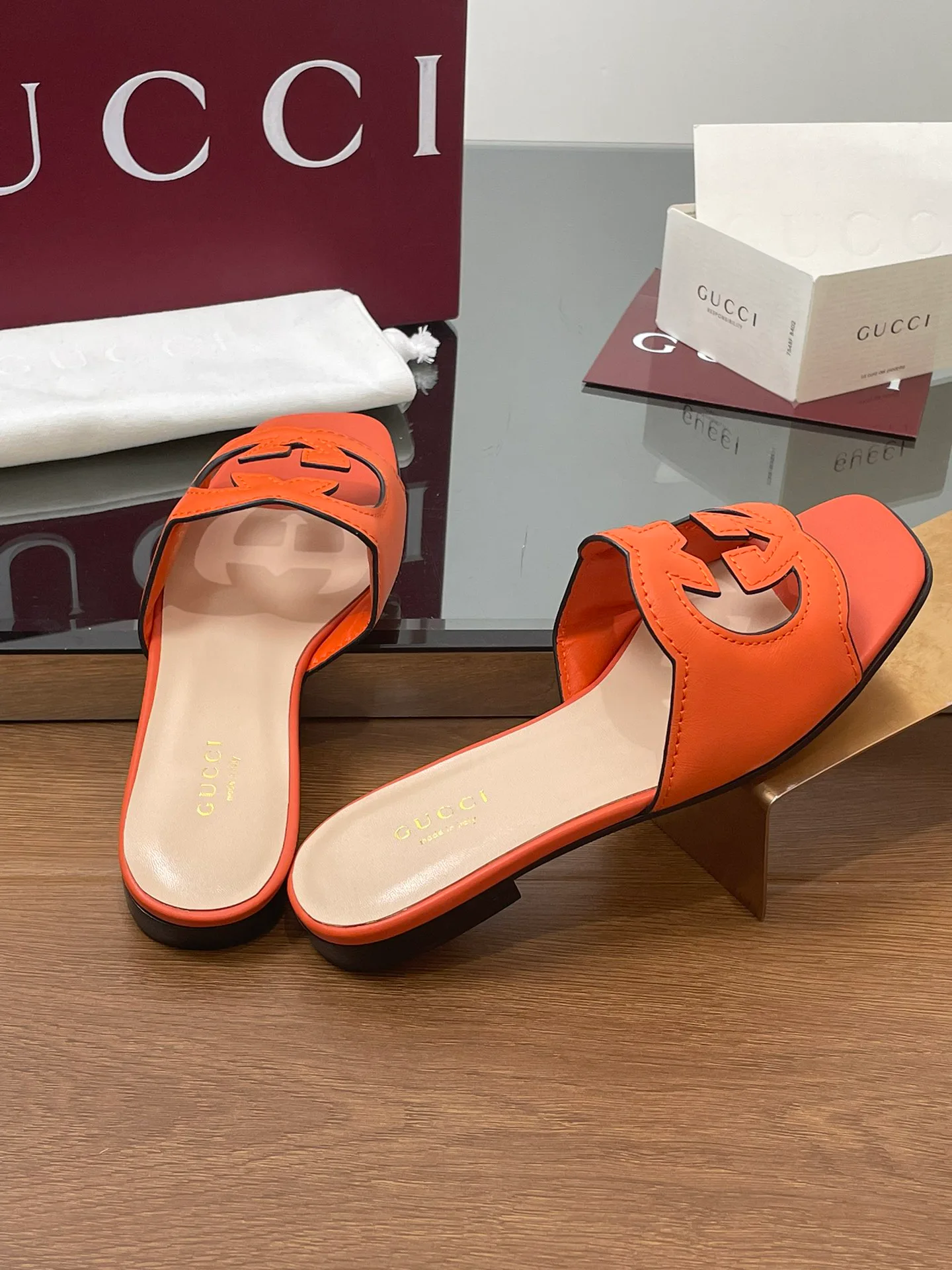 Шлепанцы Женские Gucci 34956