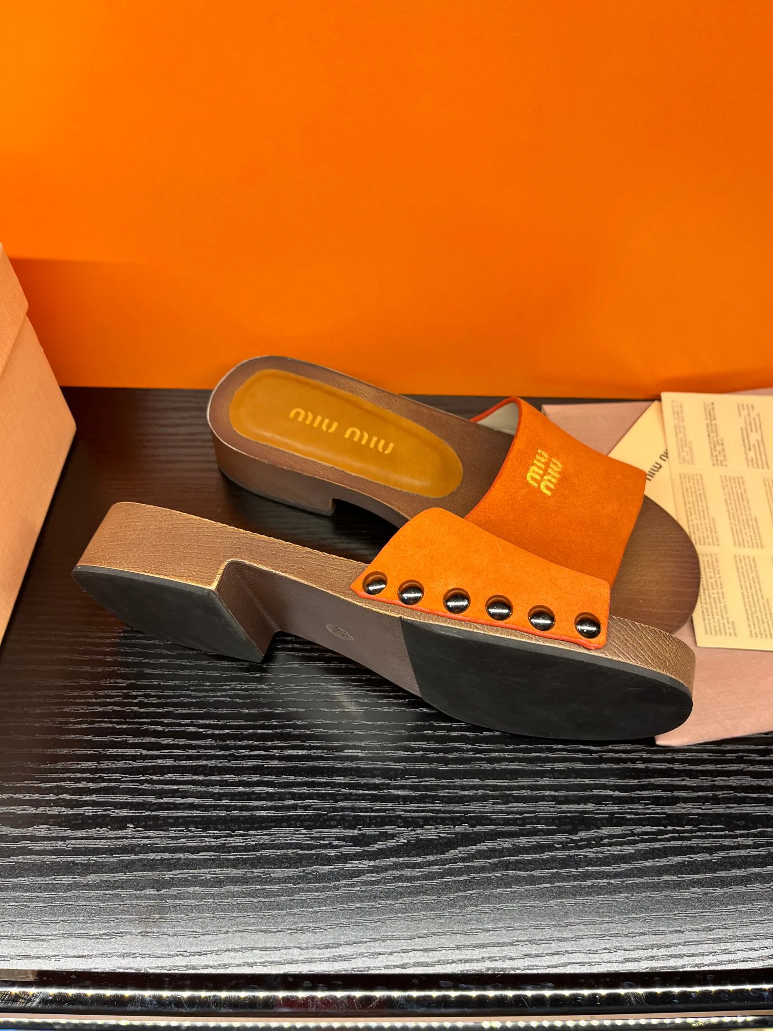 Шлепанцы Женские Miu Miu 16087