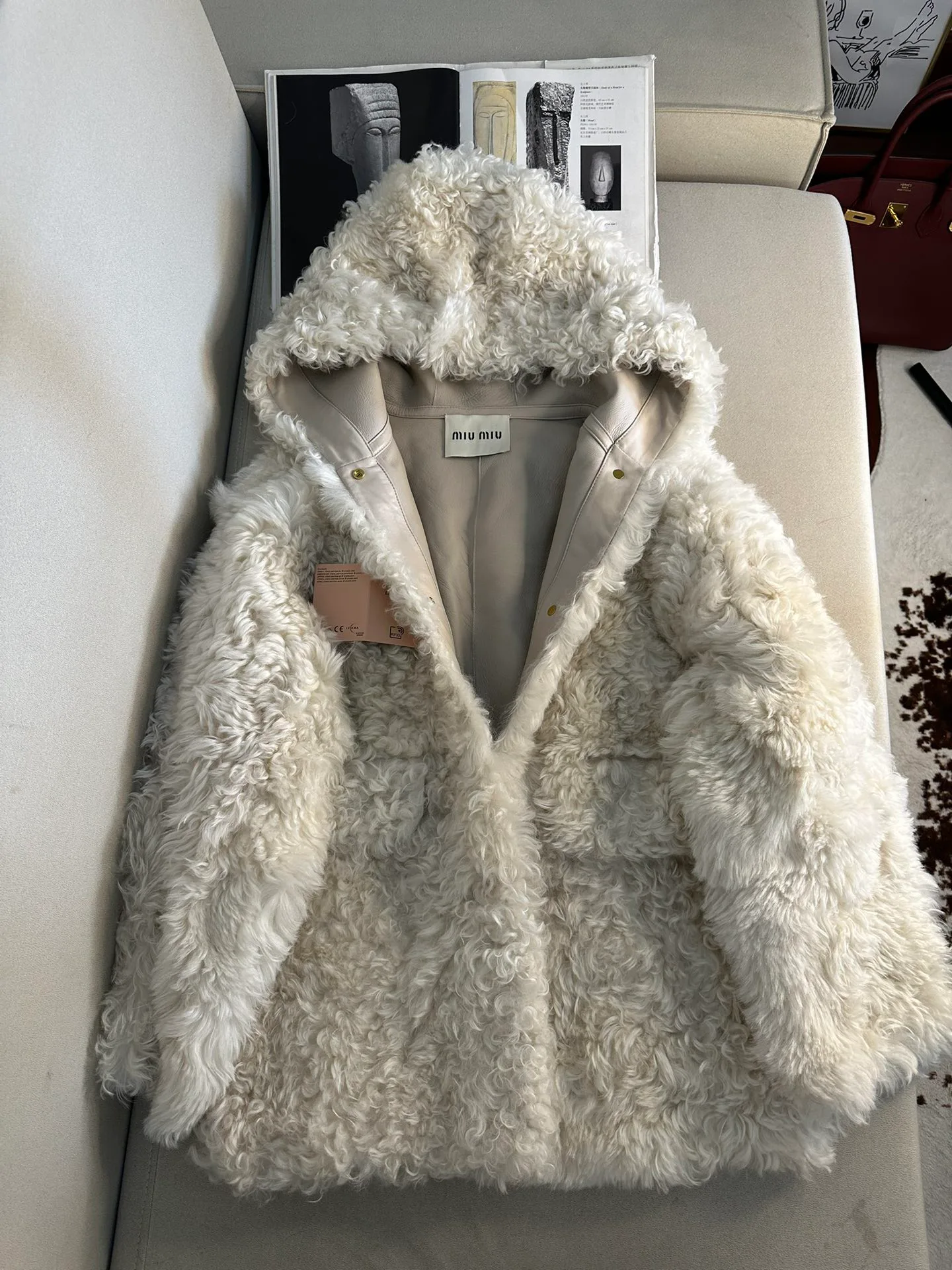 Кожаные Куртки И Дублёнки Женские Miu Miu 415272