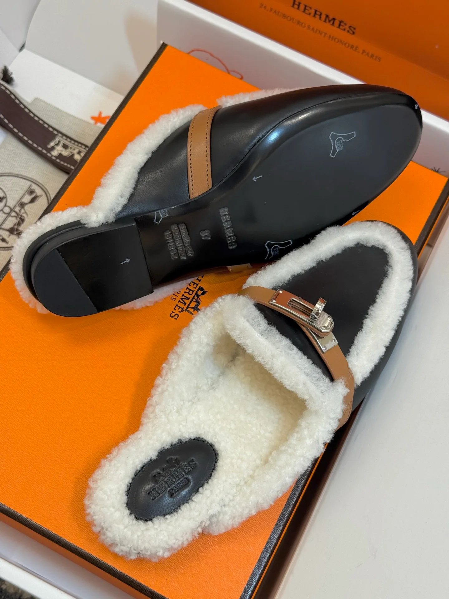 Тапочки Мужские Hermes 60685