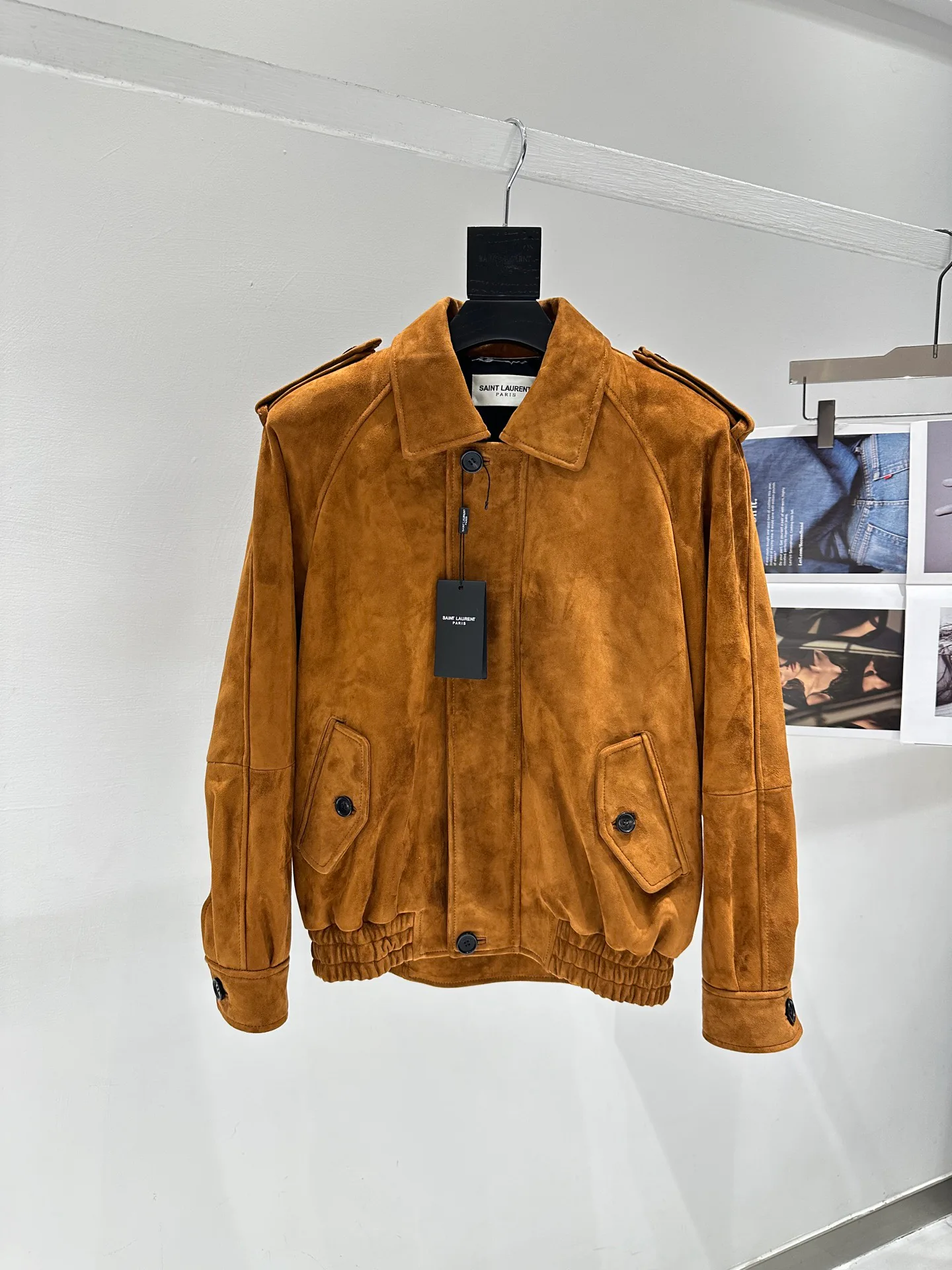 Кожаные Куртки И Дублёнки Женские Saint Laurent 11310672