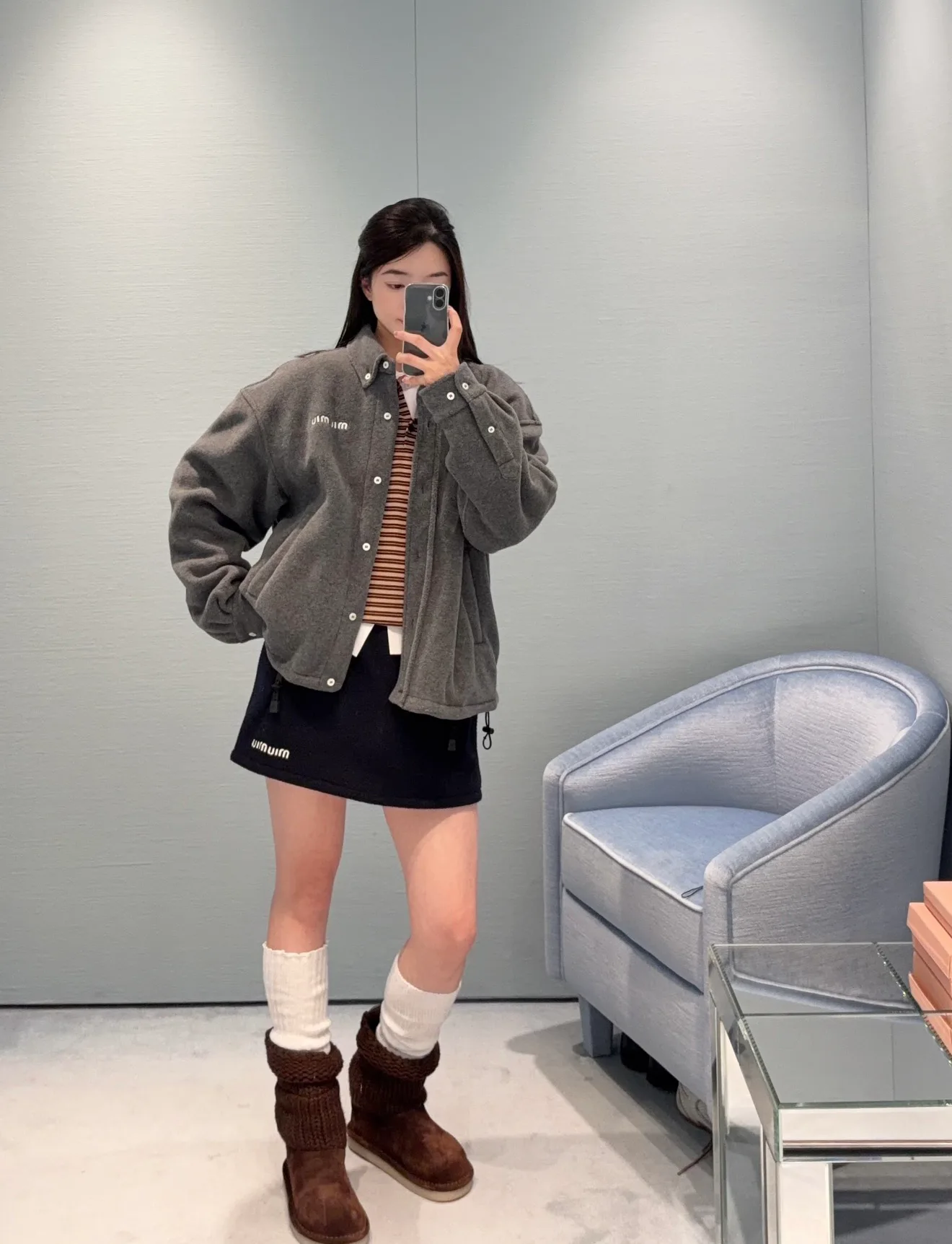 Куртки И Пуховики Женские Miu Miu 18550876