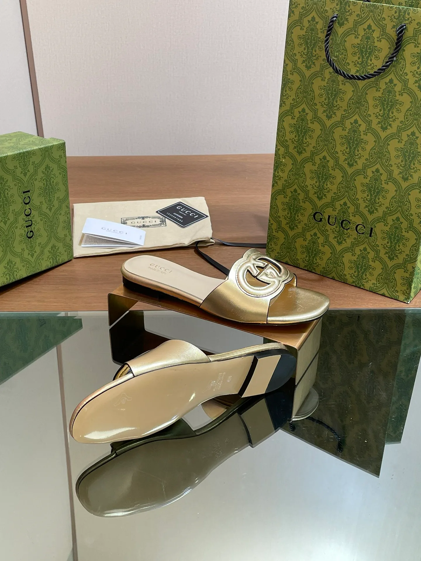 Шлепанцы Женские Gucci 34955