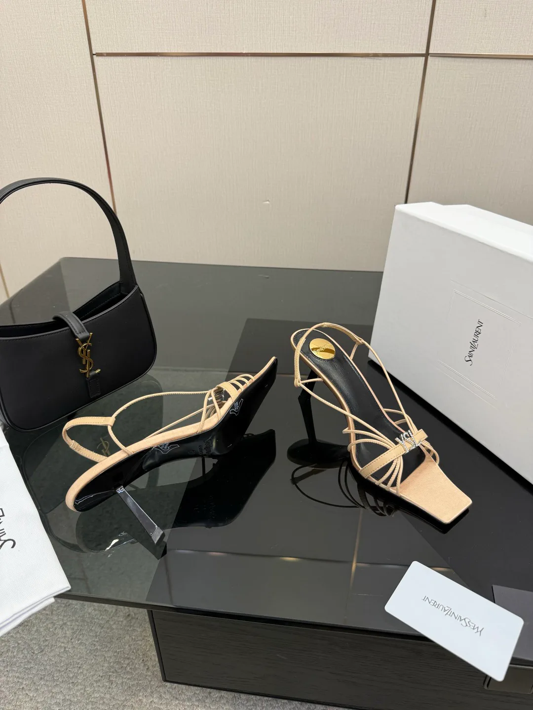 Босоножки Женские Saint Laurent 9632698
