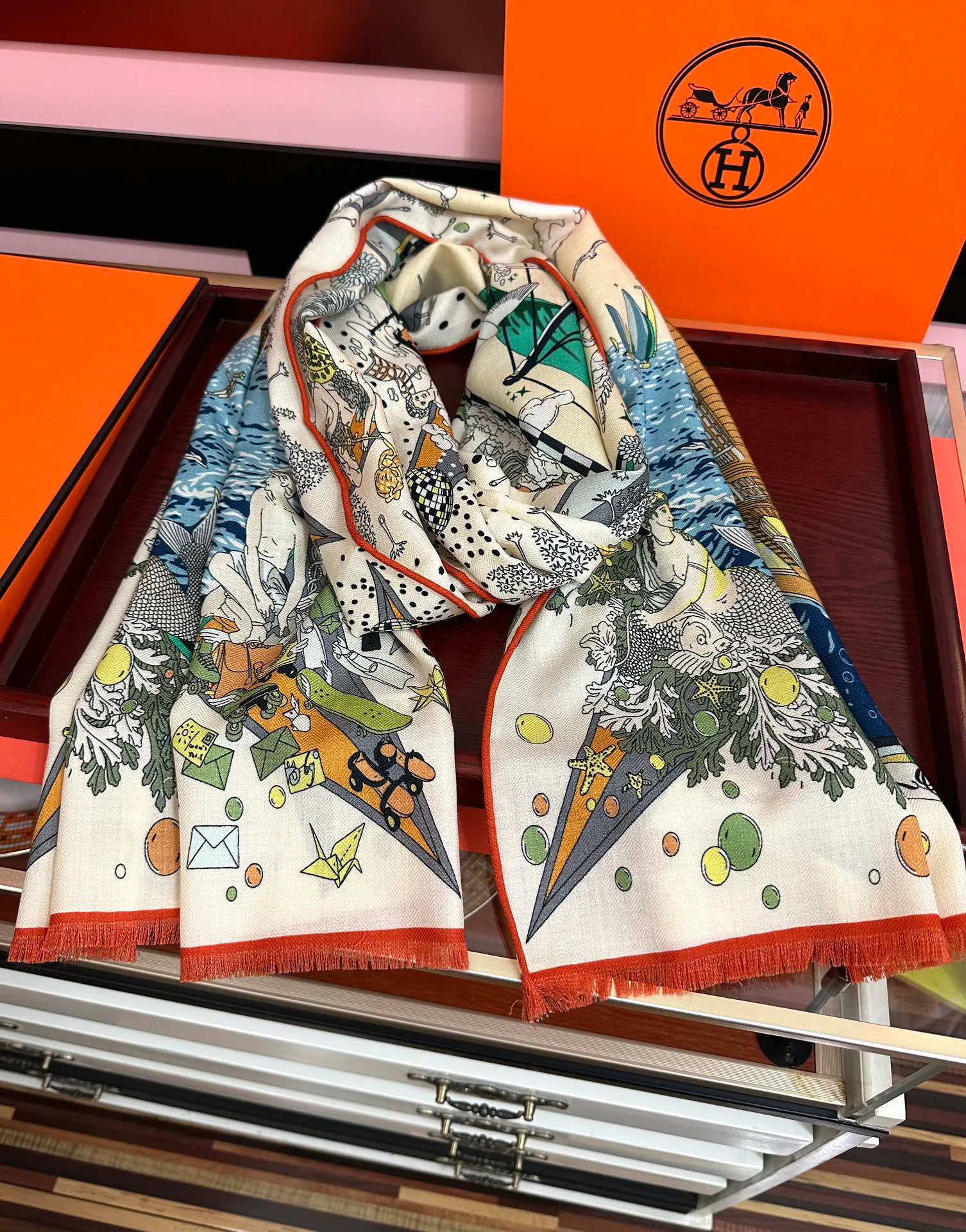 Шарфы Hermes 369665