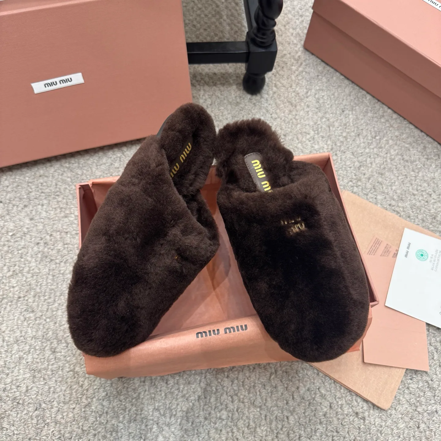 Тапочки Женские Miu Miu 195828