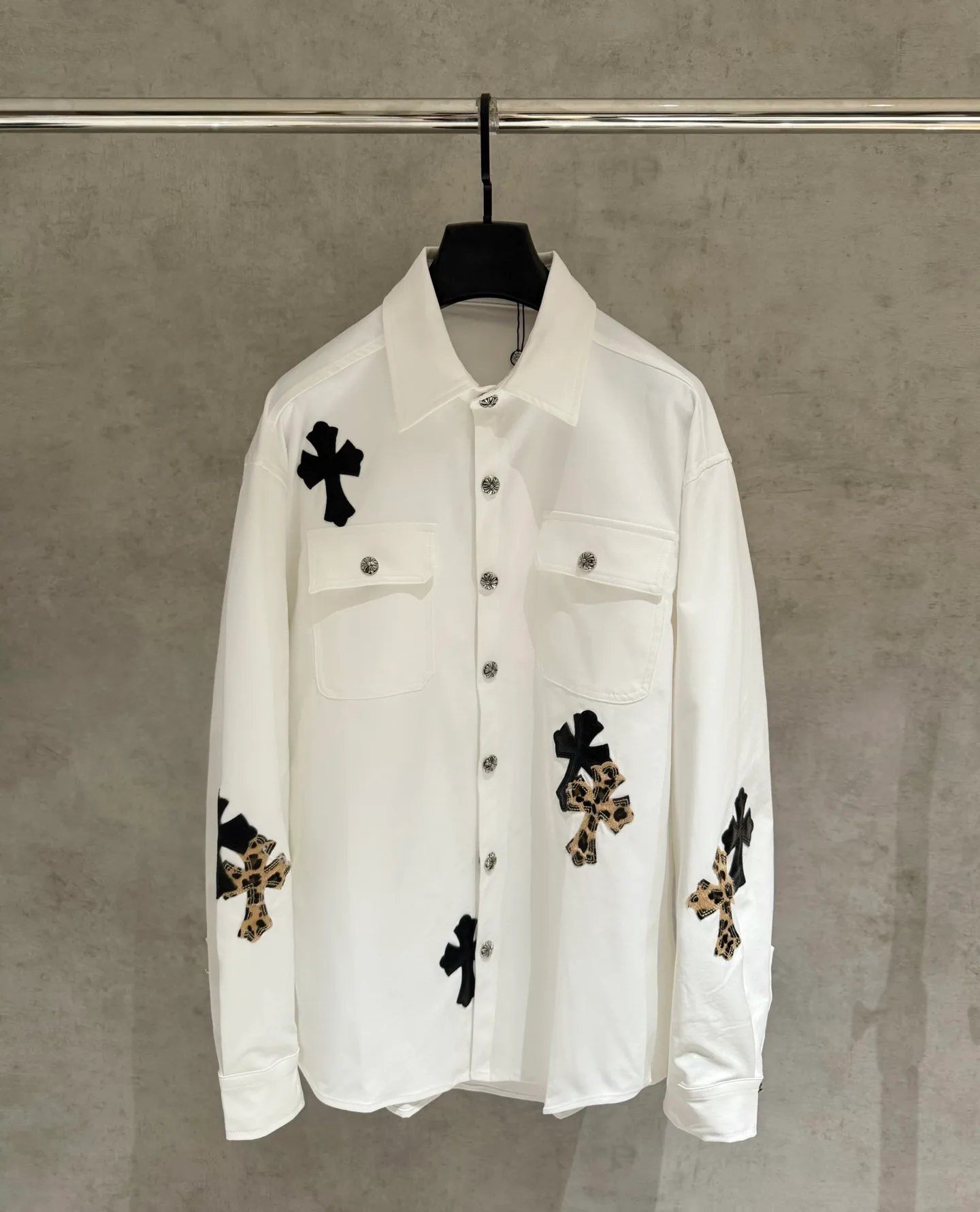 Кожаные Куртки И Дублёнки Мужские Chrome Hearts 11264953