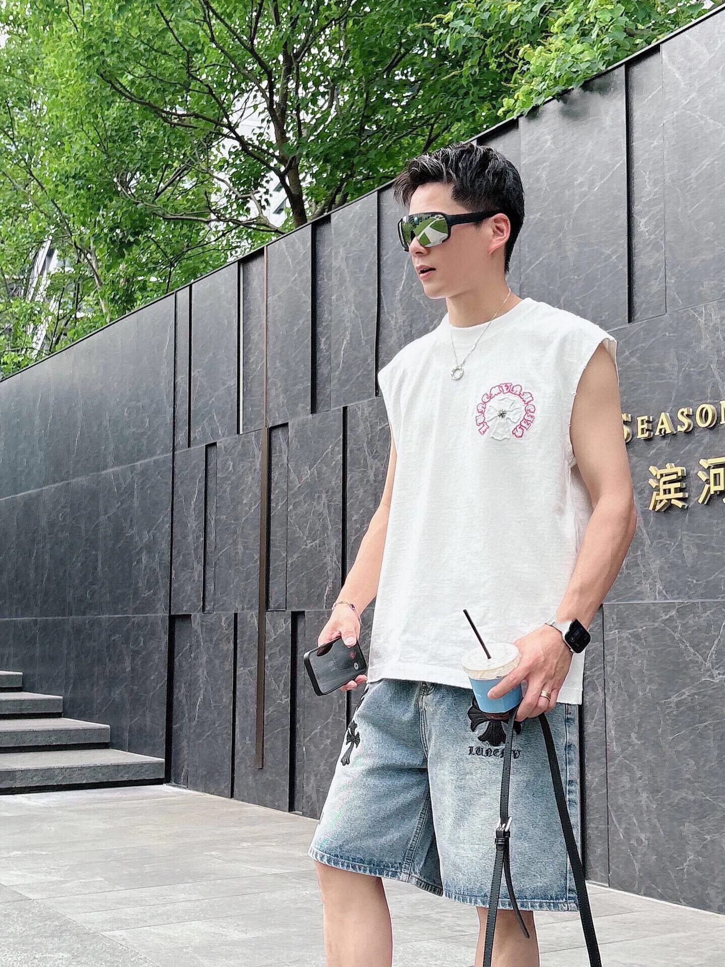 Футболки Мужские Chrome Hearts 11646918