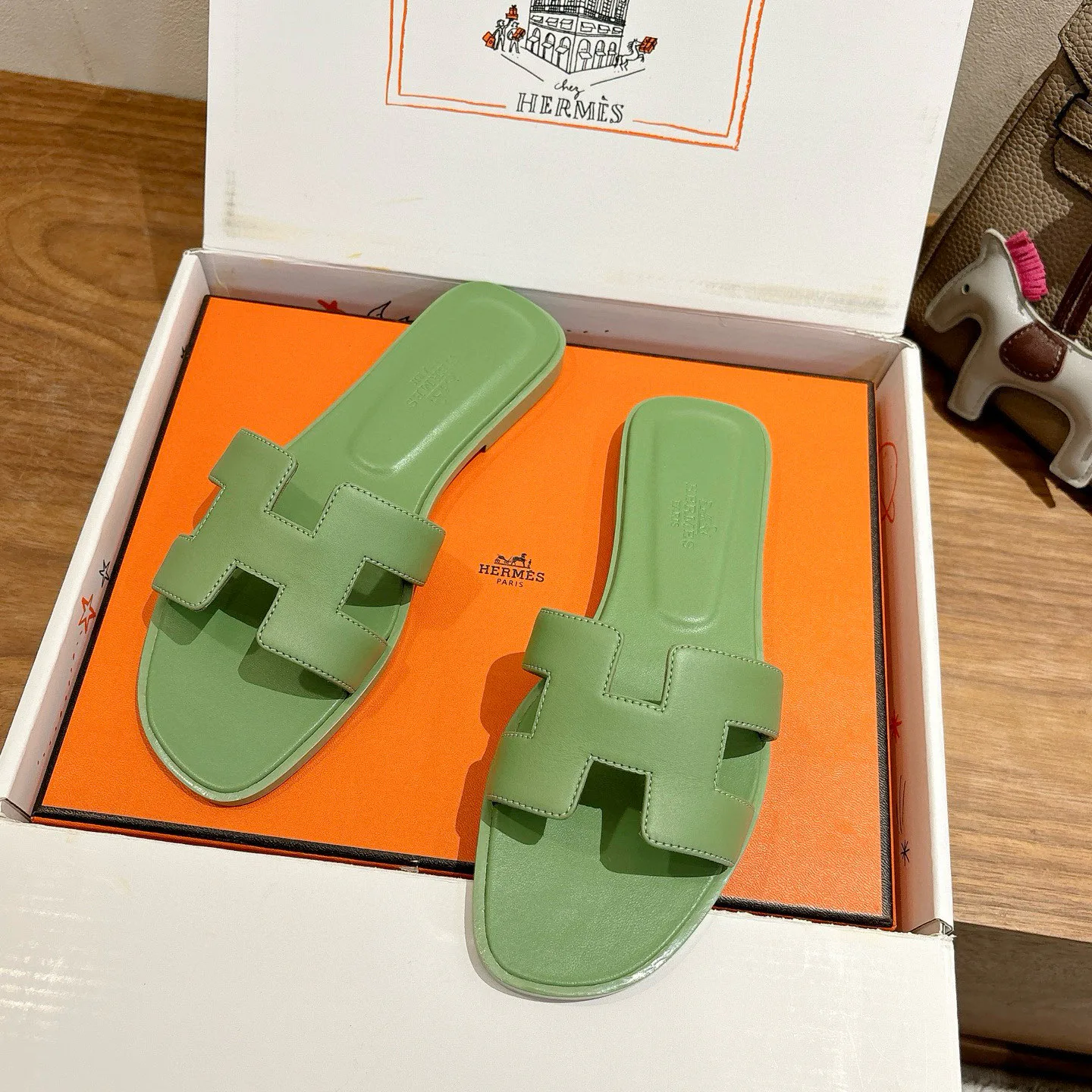 Шлепанцы Женские Hermes 396988