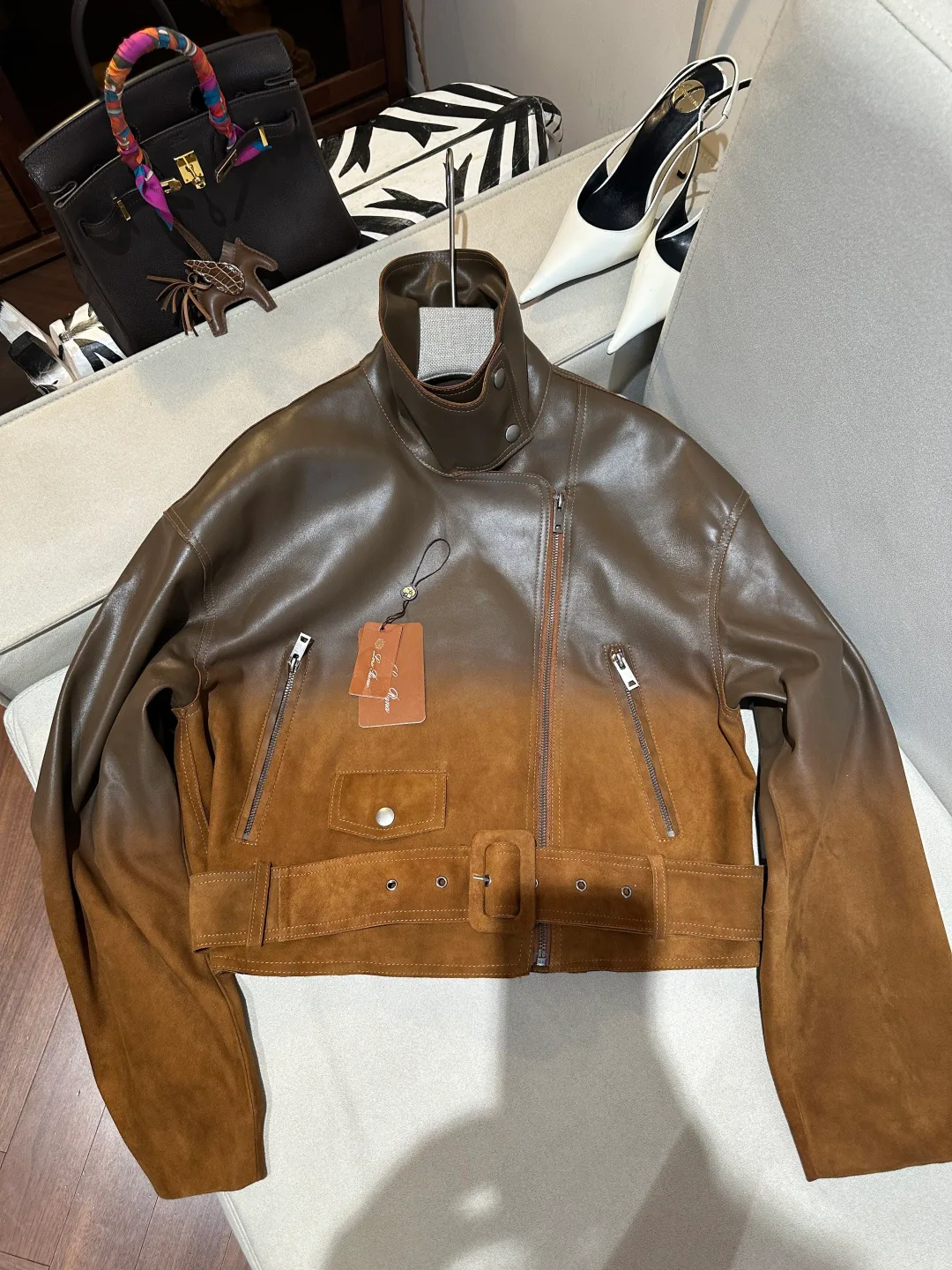 Кожаные Куртки И Дублёнки Женские Loro Piana 18516850