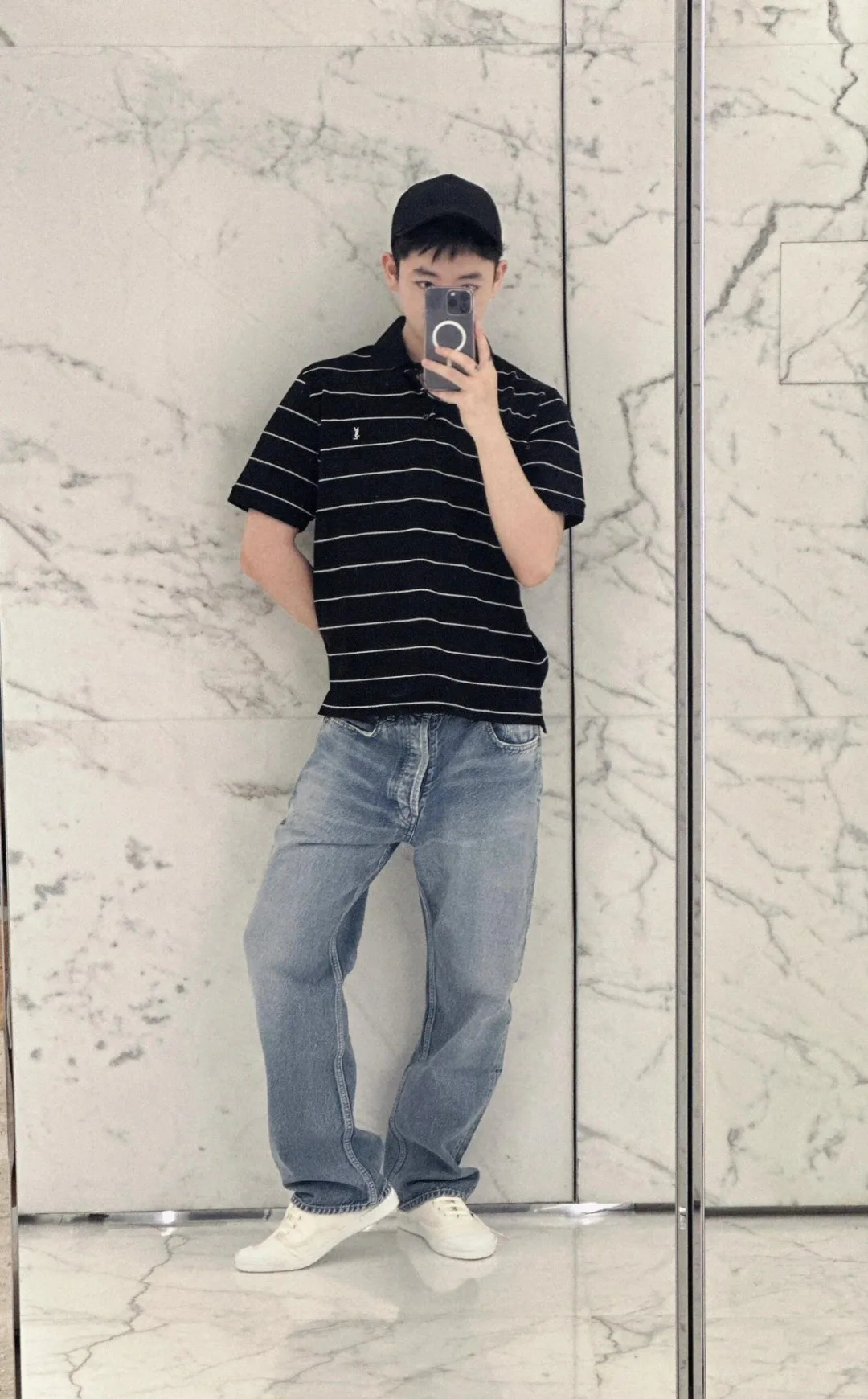 Рубашки Мужские Saint Laurent 4763909