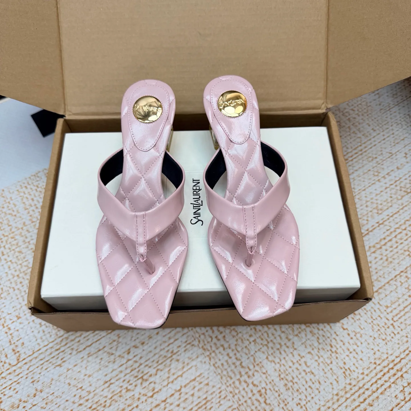 Босоножки Женские Saint Laurent 17604546