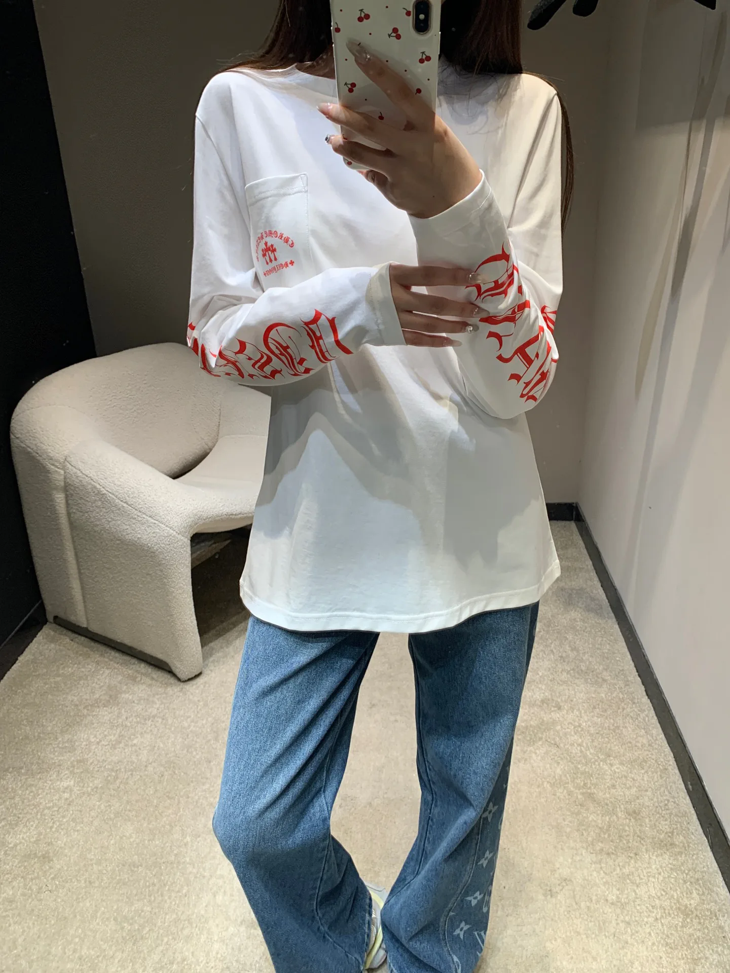 Футболки Женские Chrome Hearts 4275827