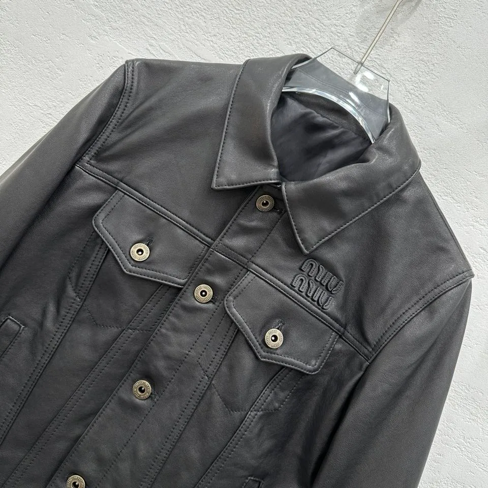 Кожаные Куртки И Дублёнки Женские Miu Miu 11467145