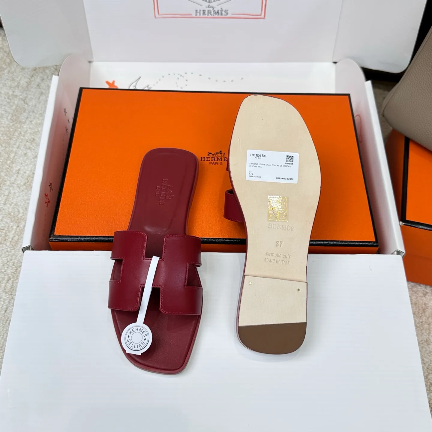 Шлепанцы Женские Hermes 3043249