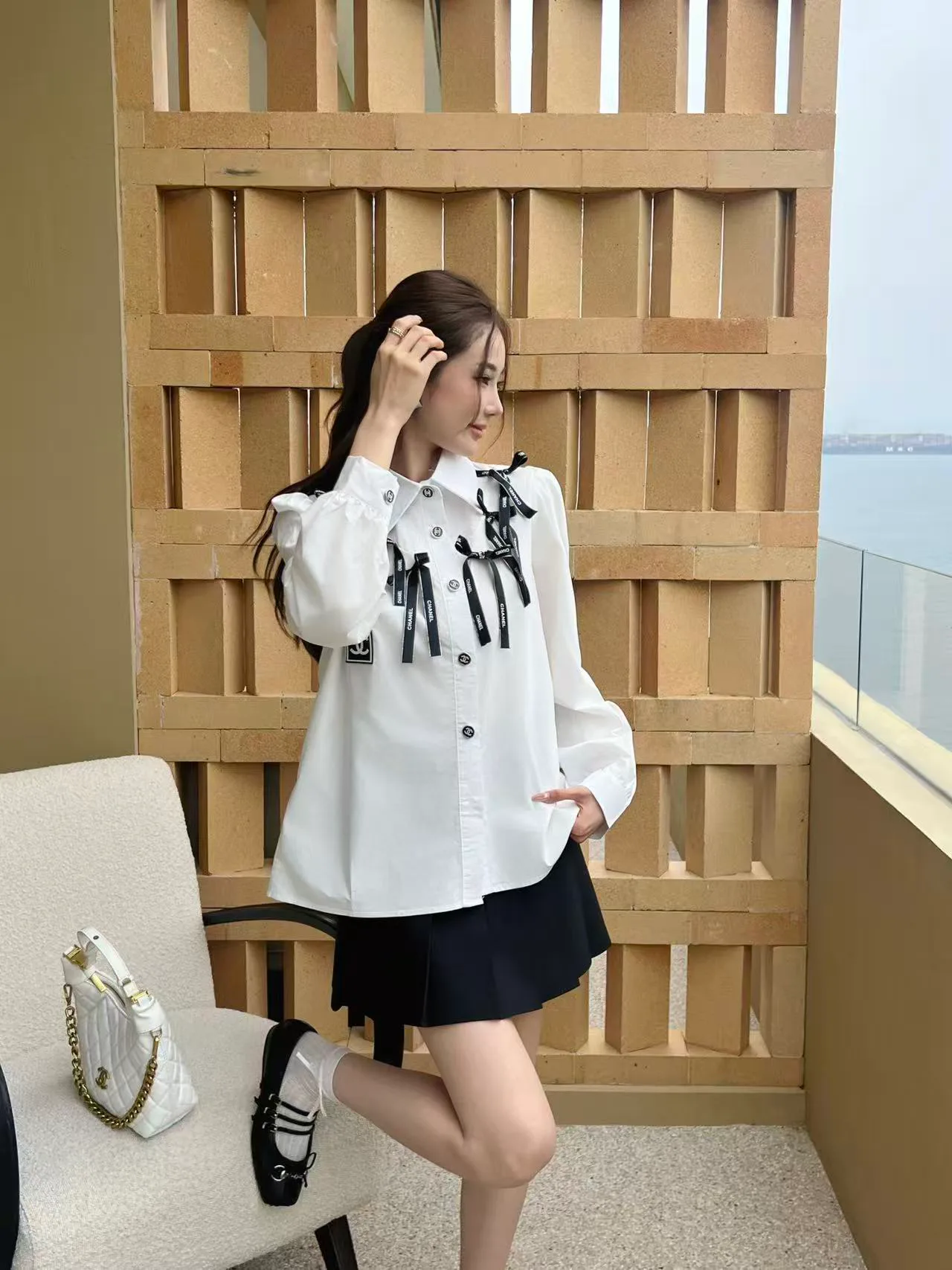 Рубашки Женские Chanel 9876850