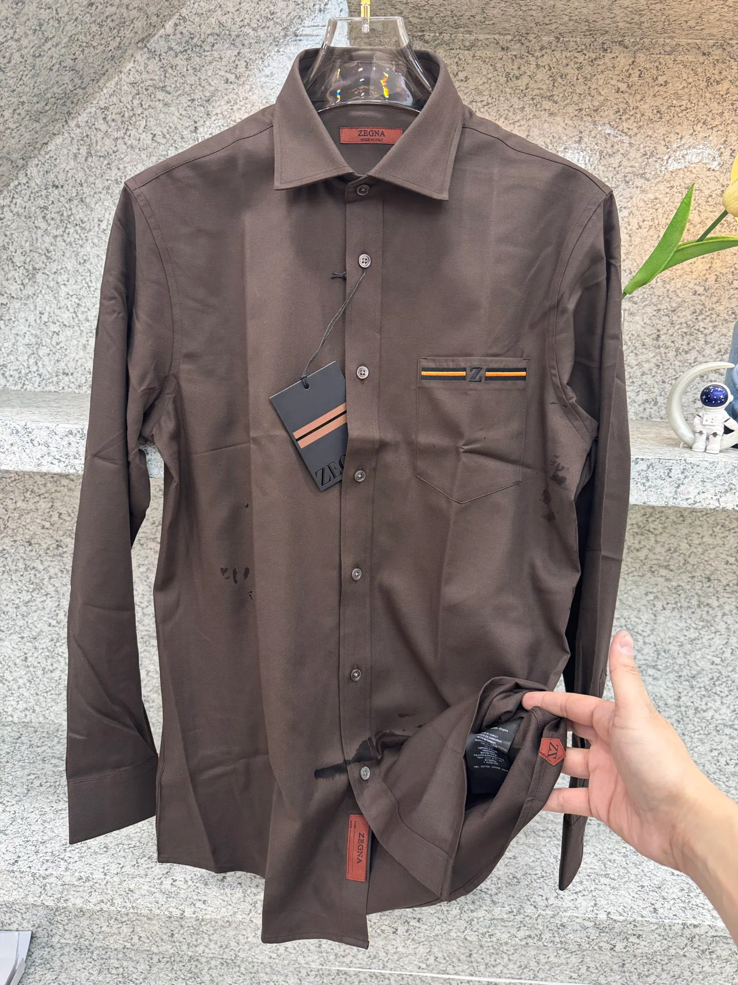 Рубашки Мужские Zegna 11239916