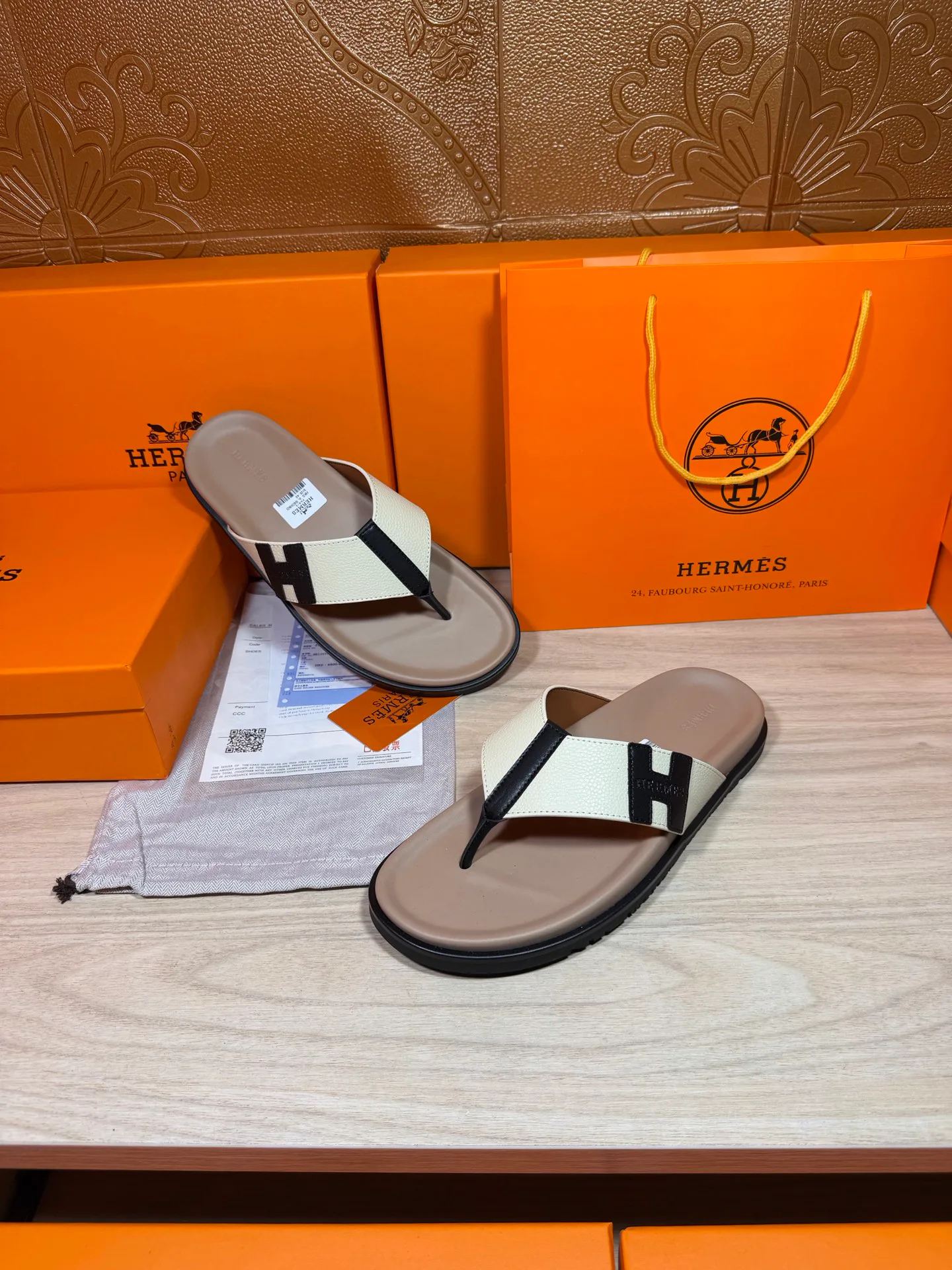 Шлепанцы Мужские Hermes 19414474