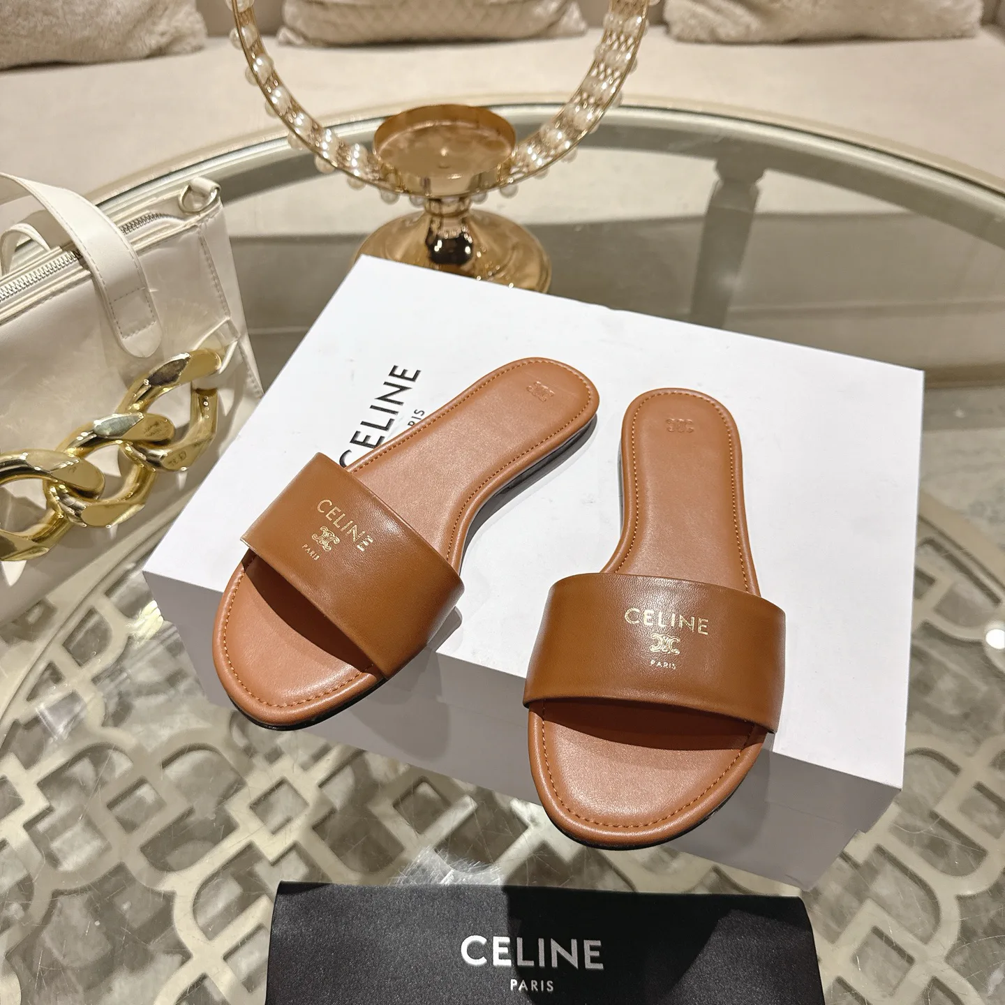 Шлепанцы Женские Celine 2375713