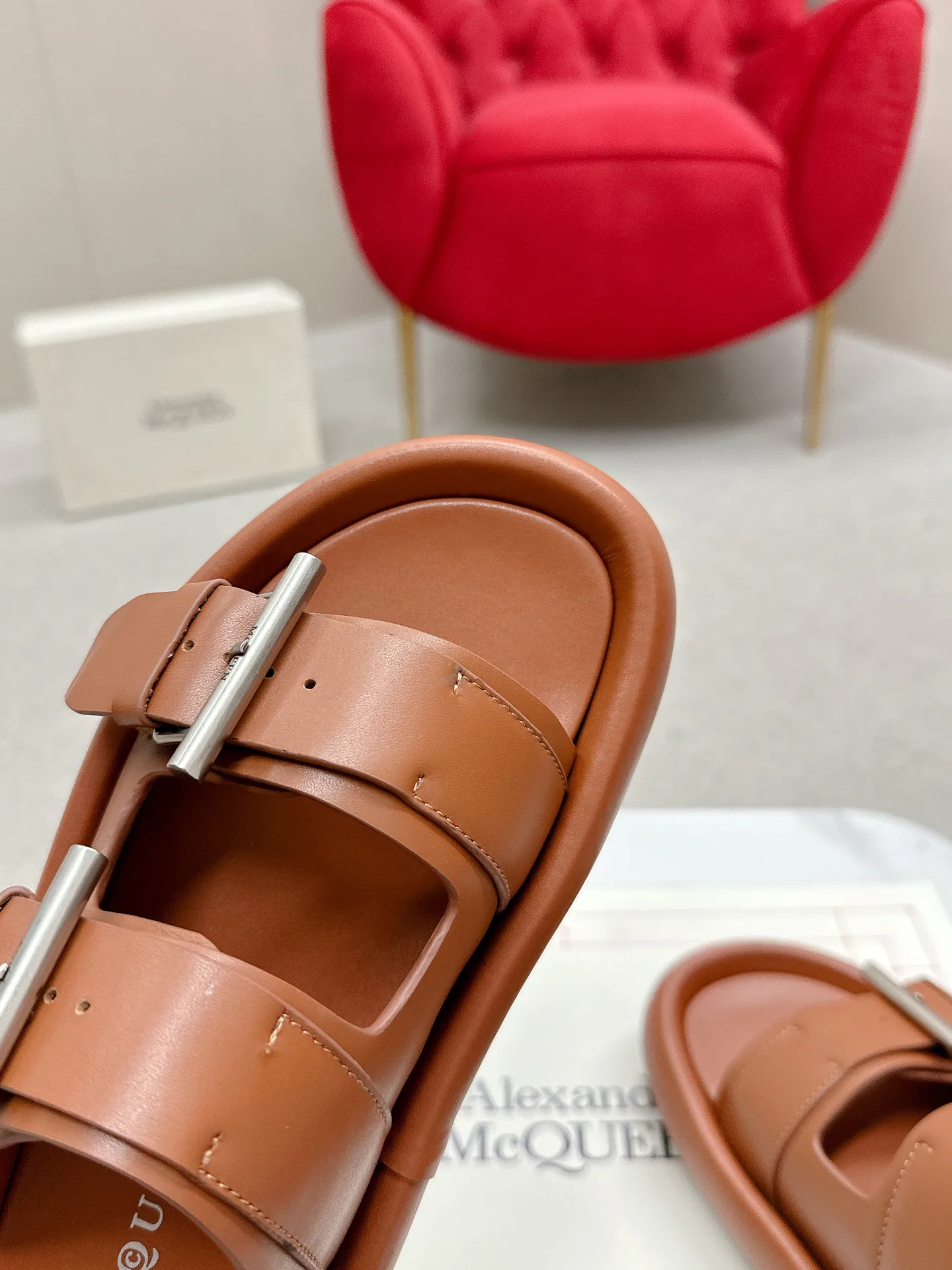 Шлепанцы Женские Alexander Mcqueen 491889