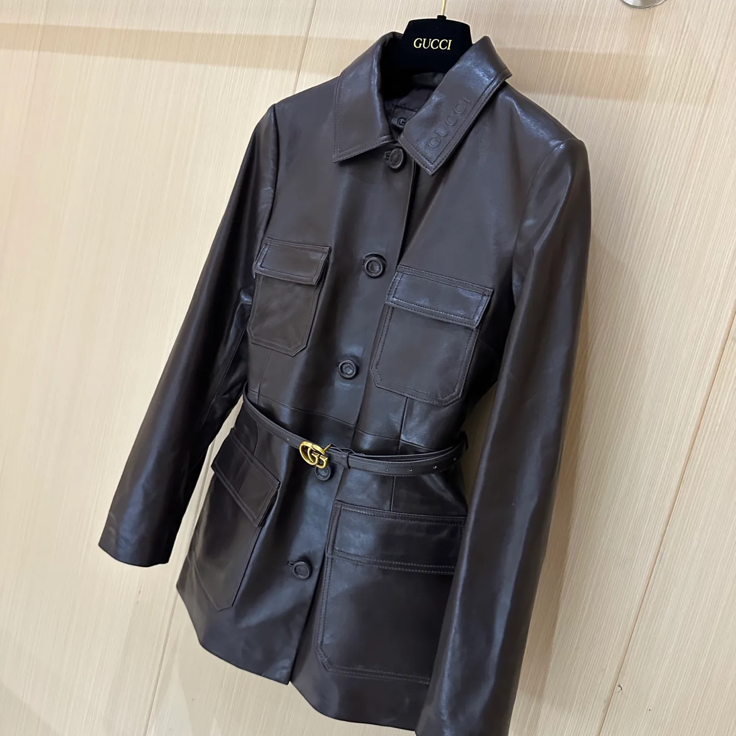 Кожаные Куртки И Дублёнки Женские Gucci 11619004
