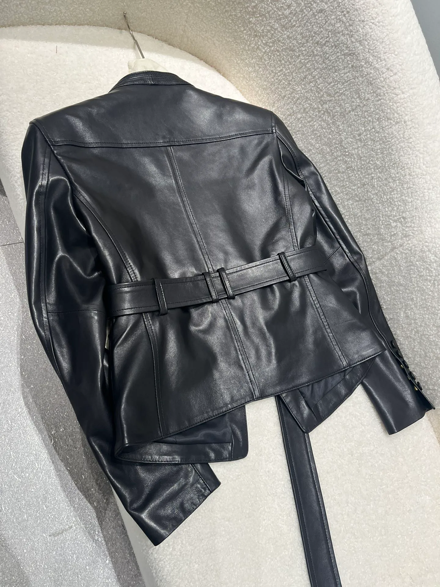 Кожаные Куртки И Дублёнки Женские Balmain 10088583