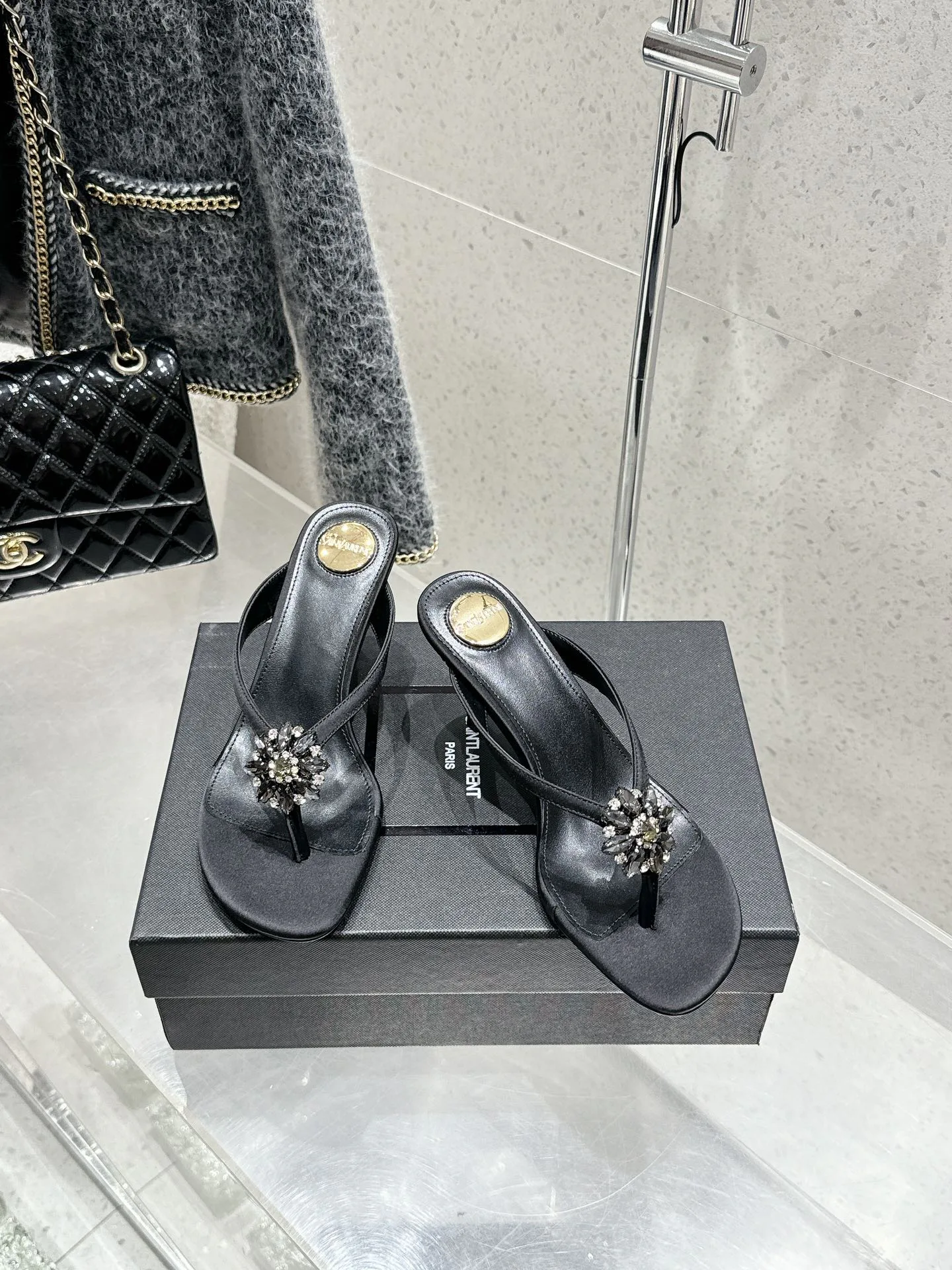 Босоножки Женские Saint Laurent 1857148