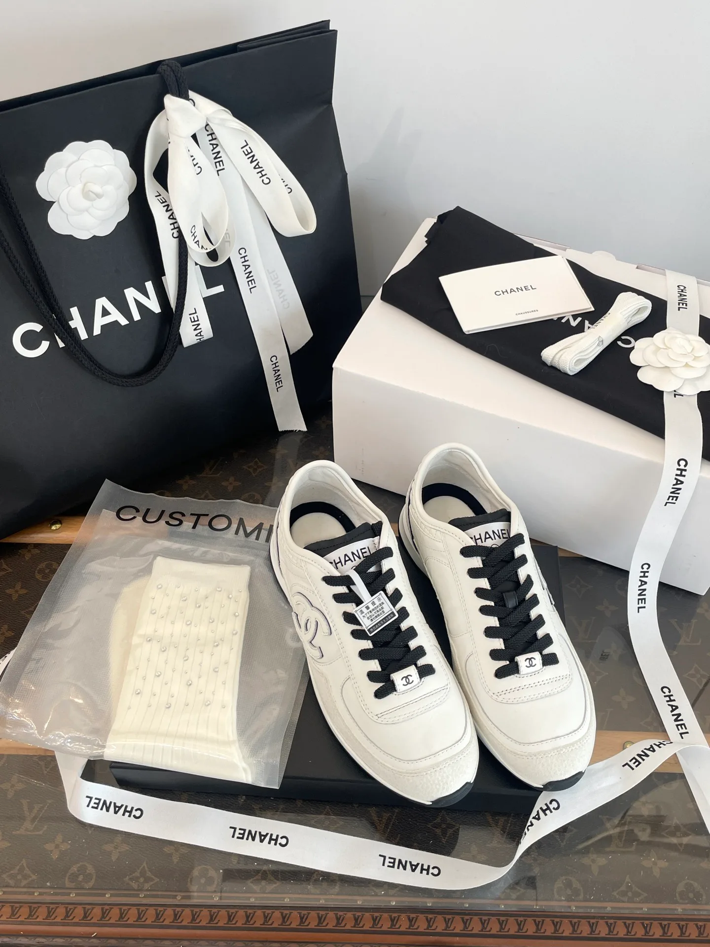 Кроссовки Женские Chanel 1586688