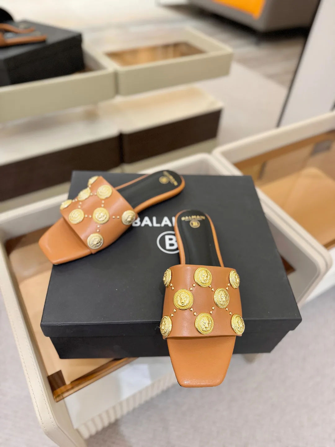 Шлепанцы Женские Balmain 841023