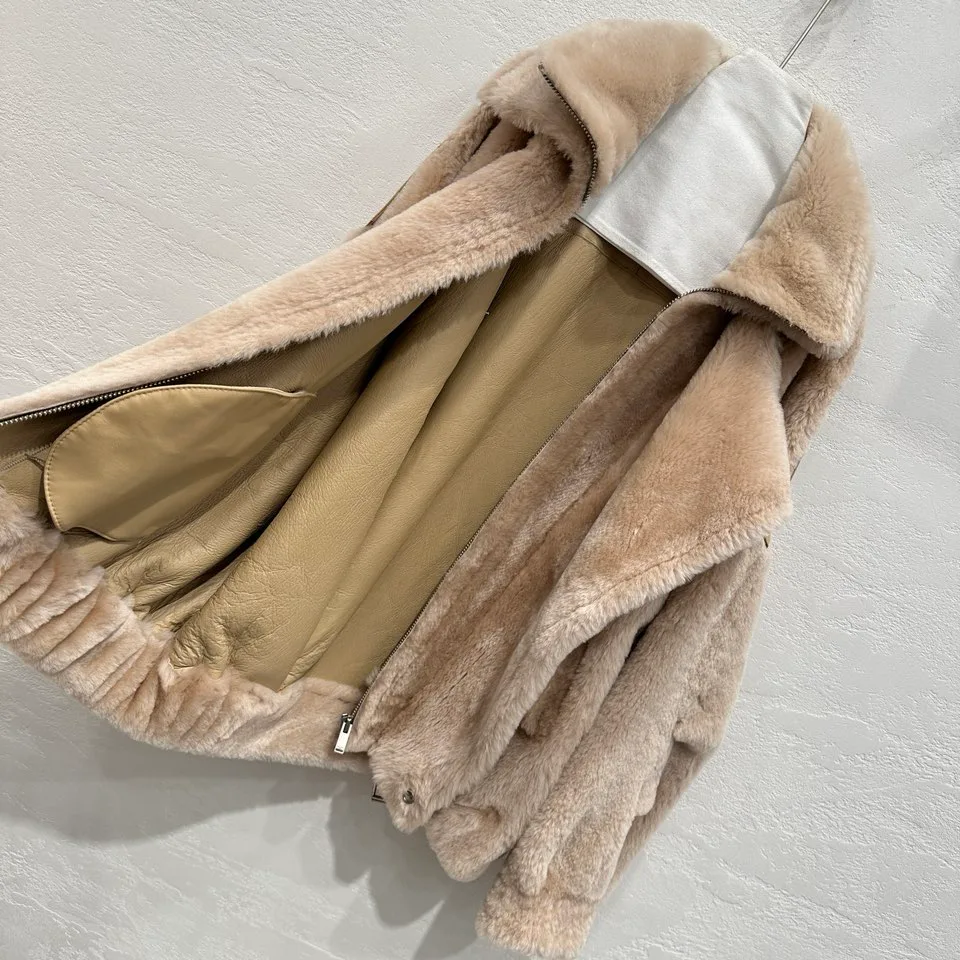 Кожаные Куртки И Дублёнки Женские Saint Laurent 558839