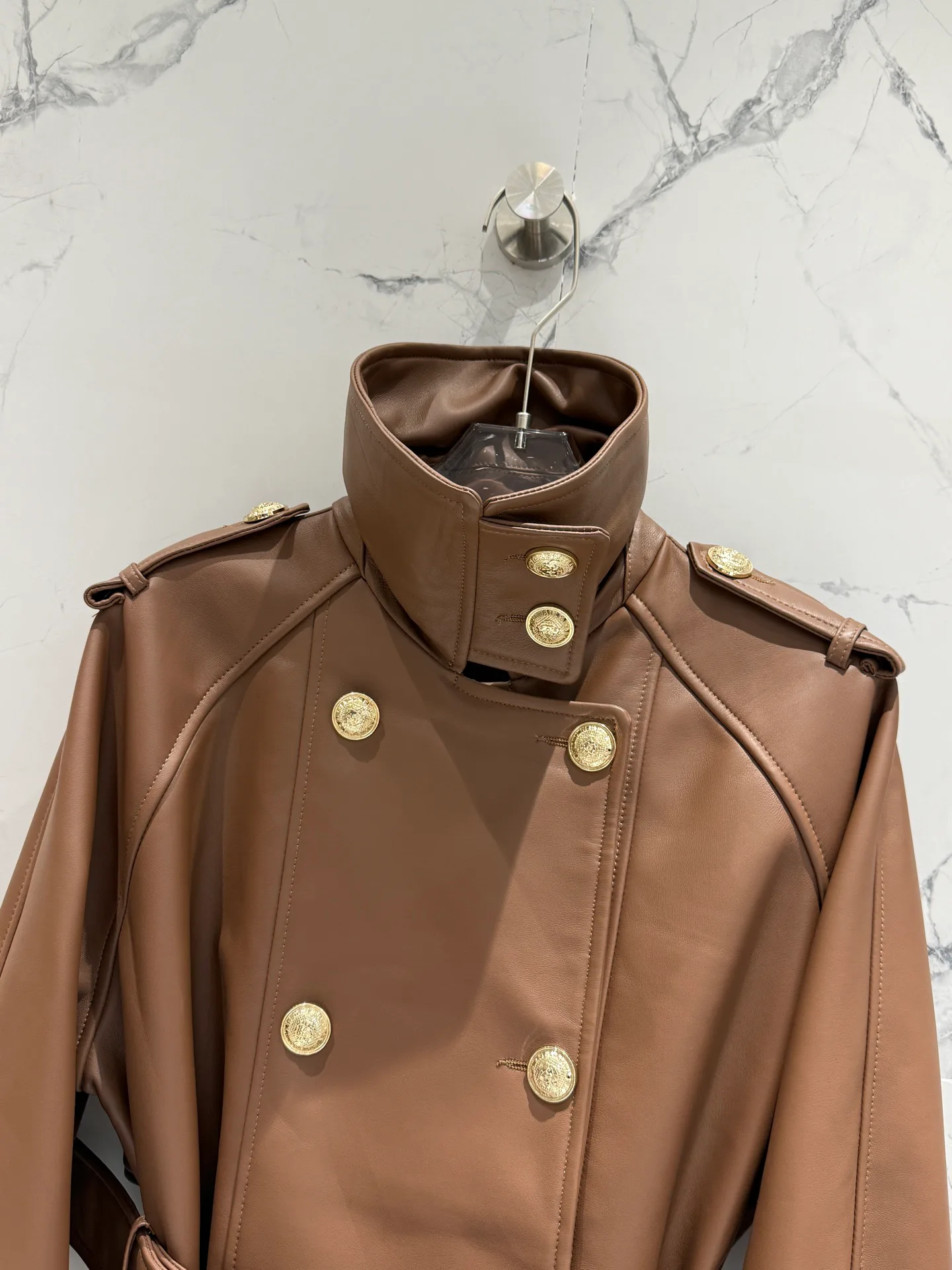 Кожаные Куртки И Дублёнки Женские Balmain 11700495