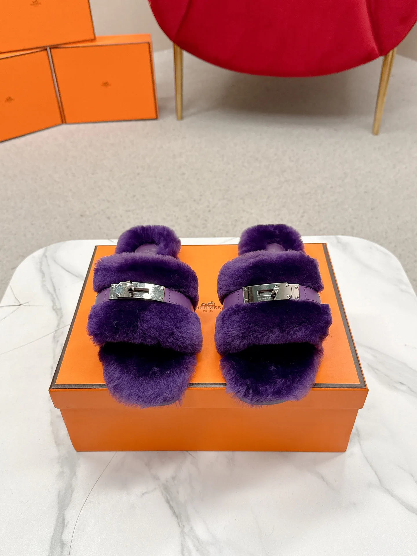 Тапочки Женские Hermes 18235655