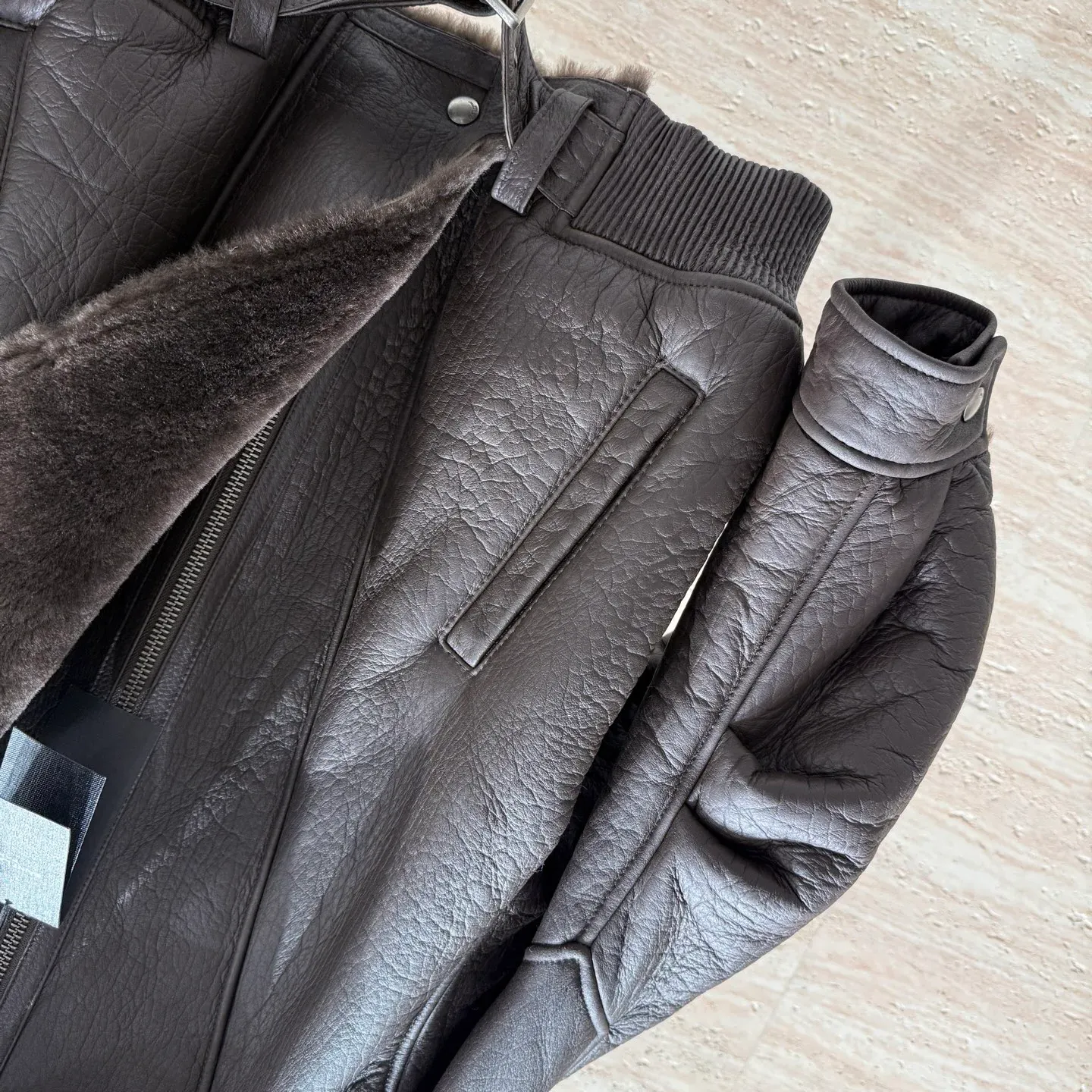 Кожаные Куртки И Дублёнки Женские Saint Laurent 1200022