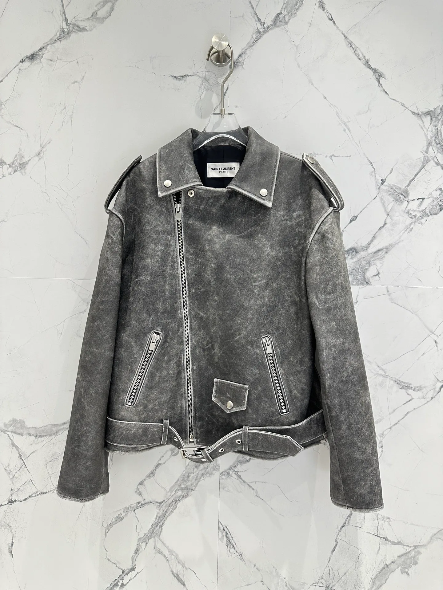 Кожаные Куртки И Дублёнки Женские Saint Laurent 6537797