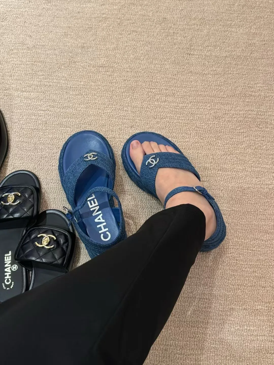 Шлепанцы Женские Chanel 15168