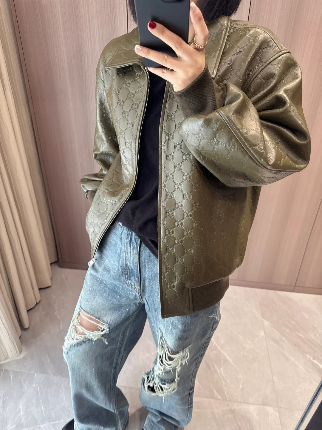 Кожаные Куртки И Дублёнки Женские Gucci 12786