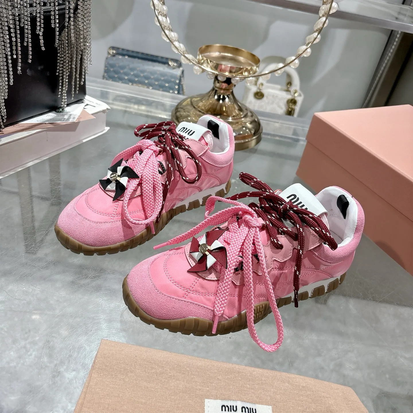 Кроссовки Женские Miu Miu 397978