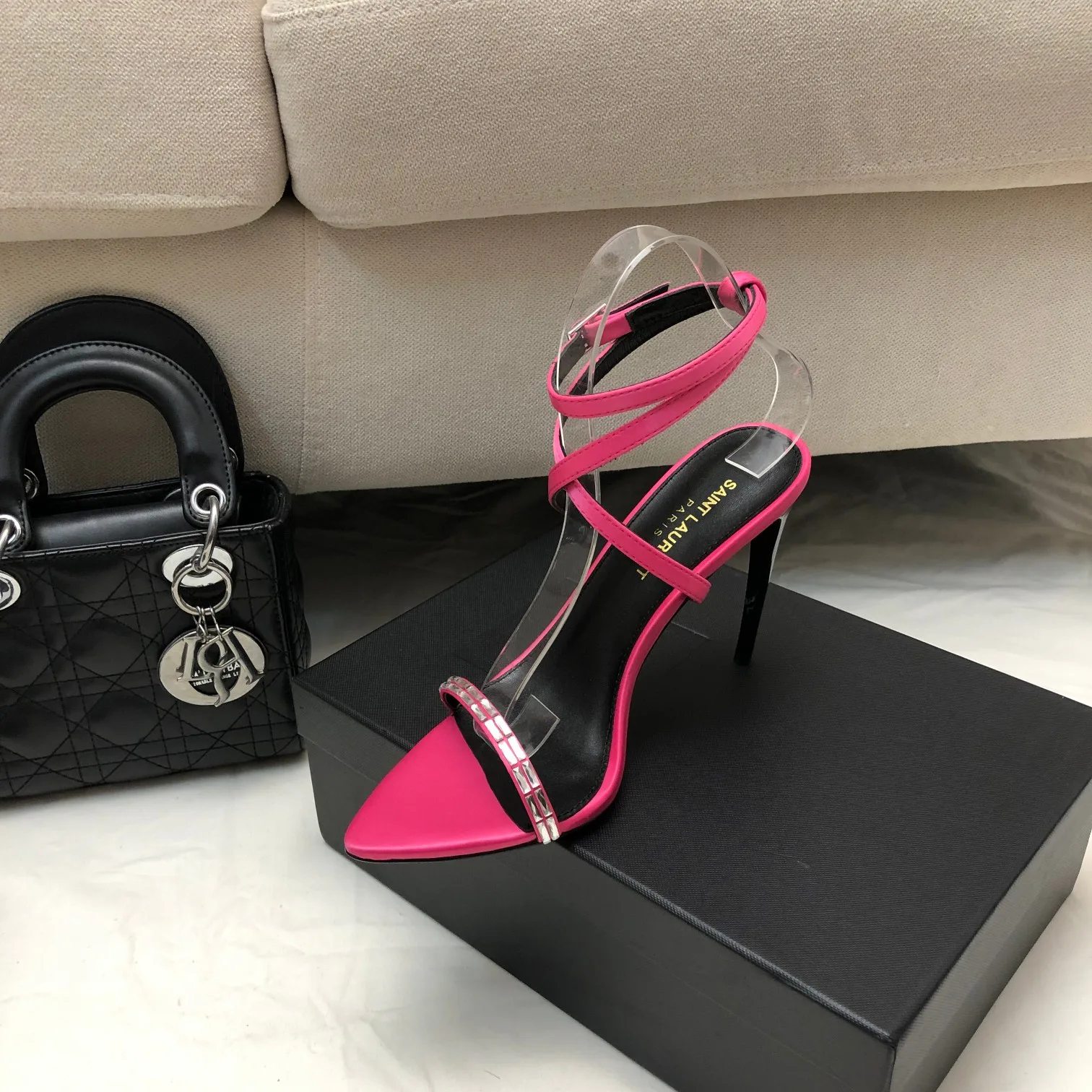 Босоножки Женские Saint Laurent 11220429