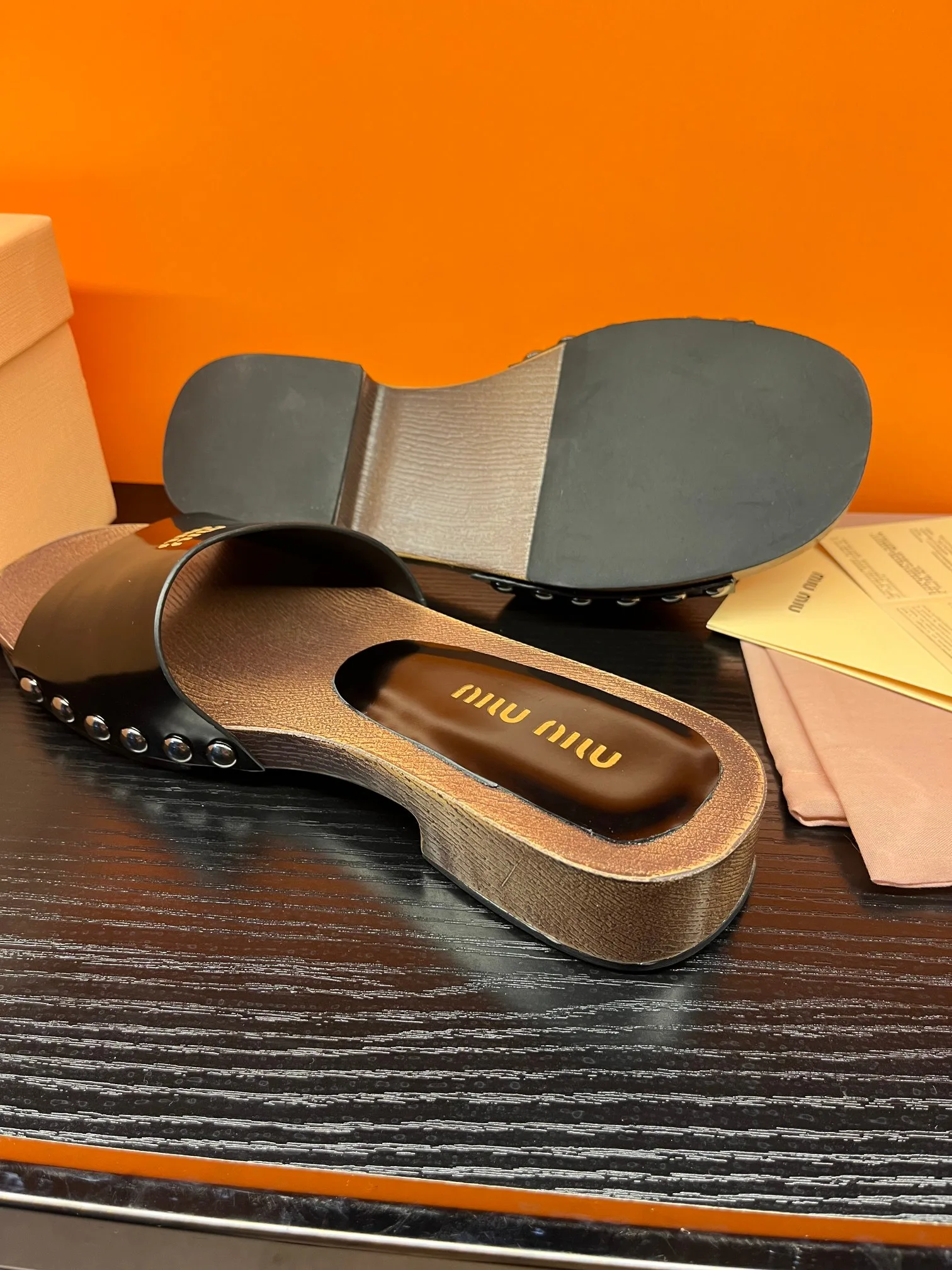 Шлепанцы Женские Miu Miu 16086