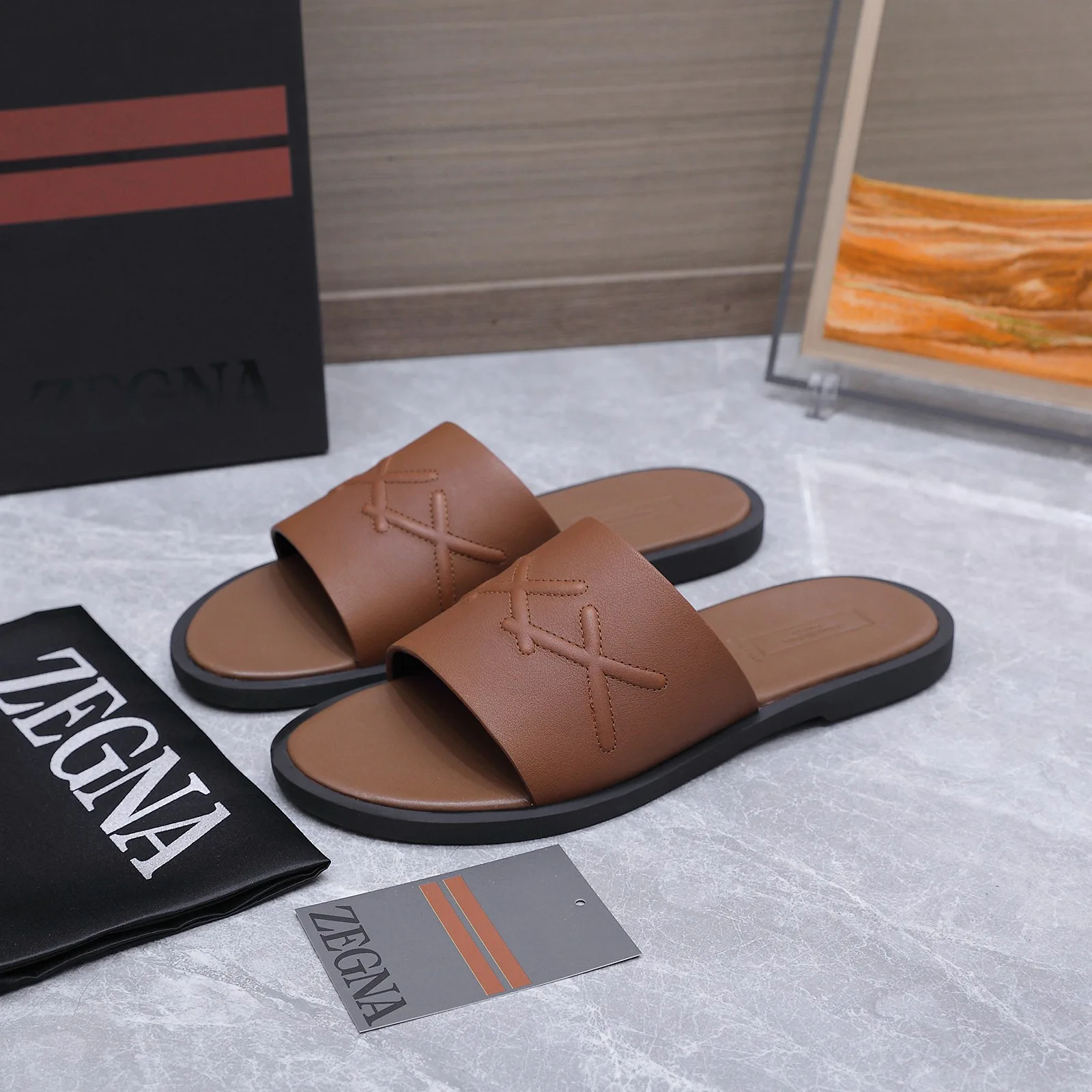 Шлепанцы Мужские Zegna 17514995