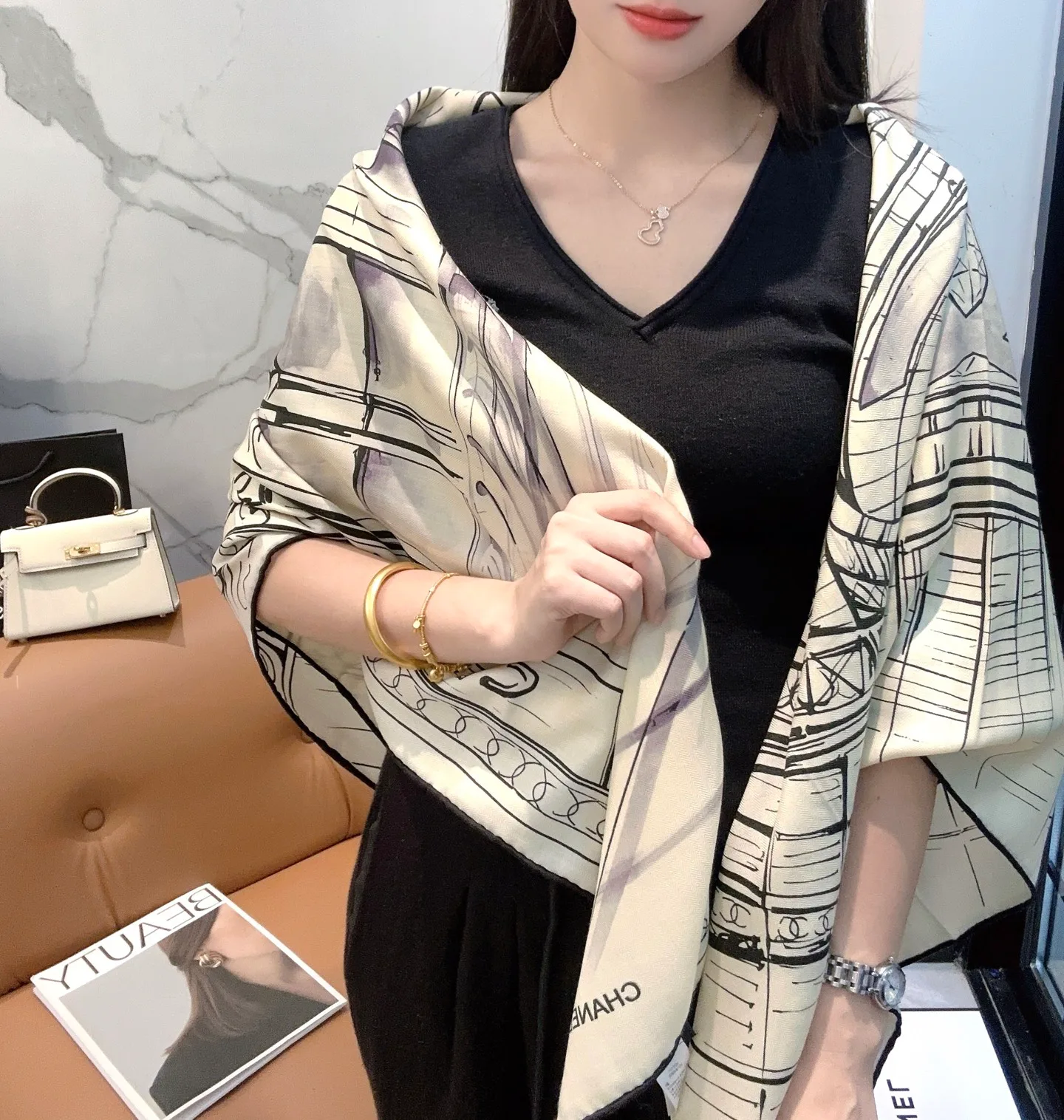 Шарфы Chanel 702876