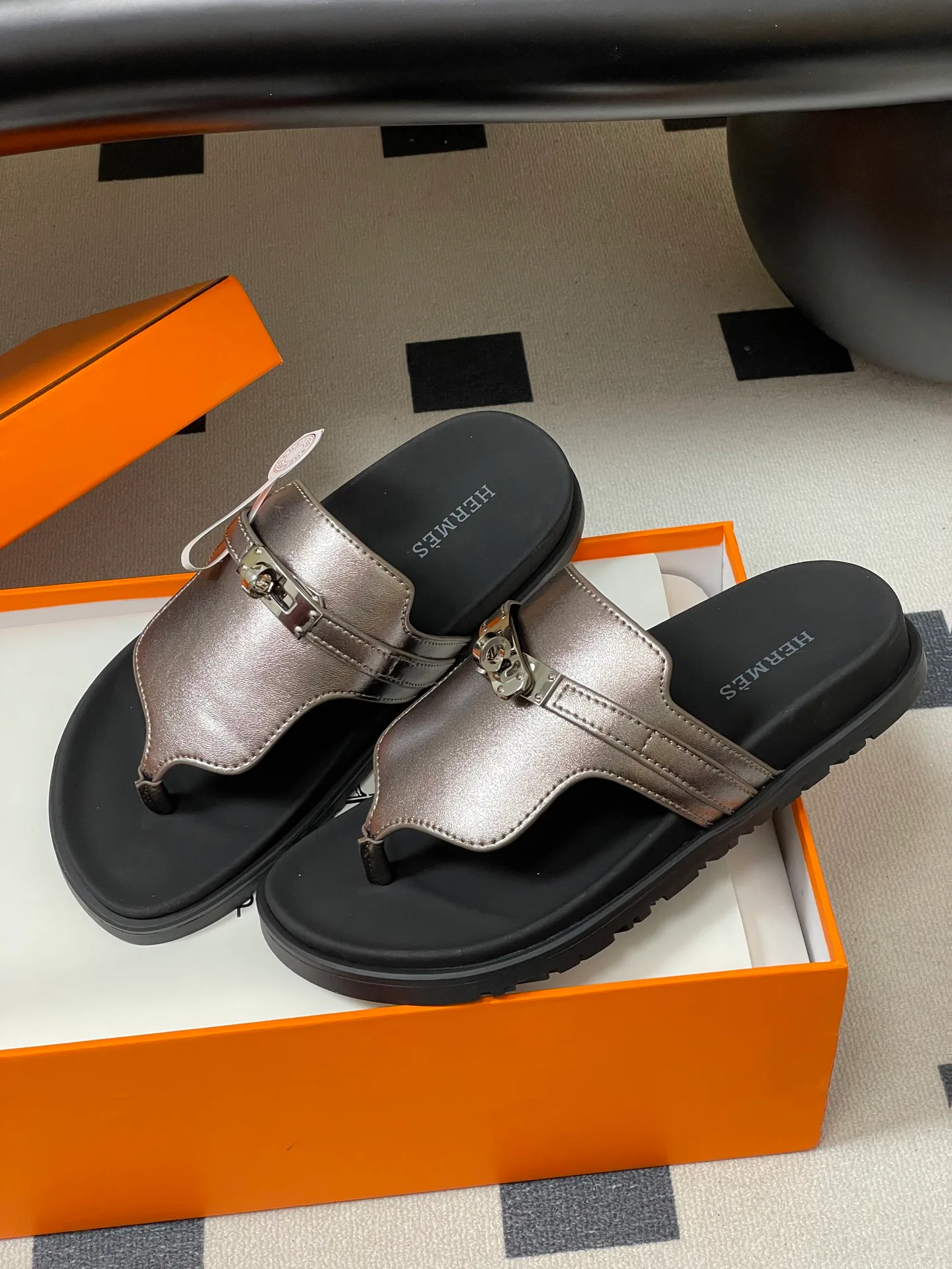 Шлепанцы Женские Hermes 1593386