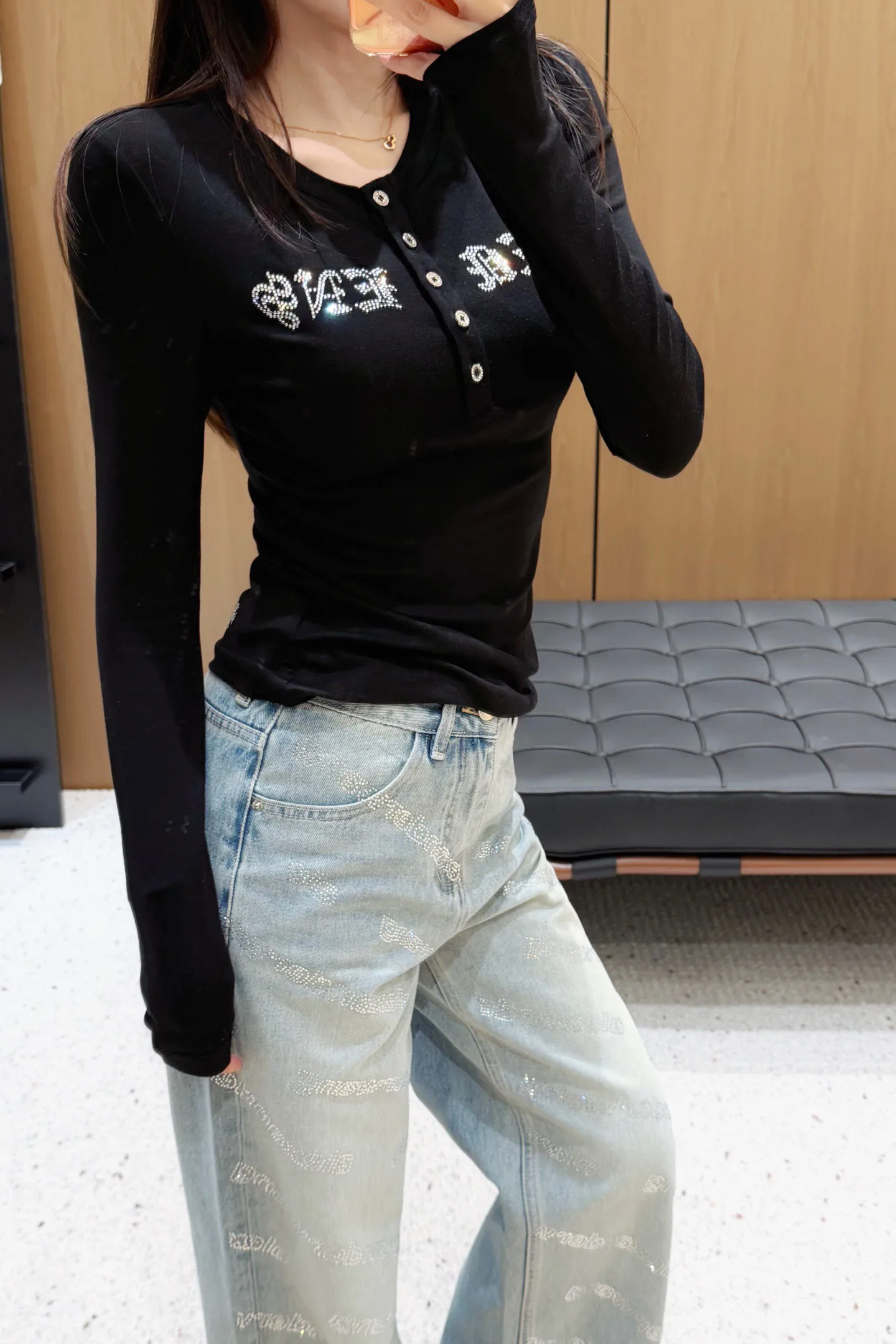 Лонгсливы Женские Chrome Hearts 1401337