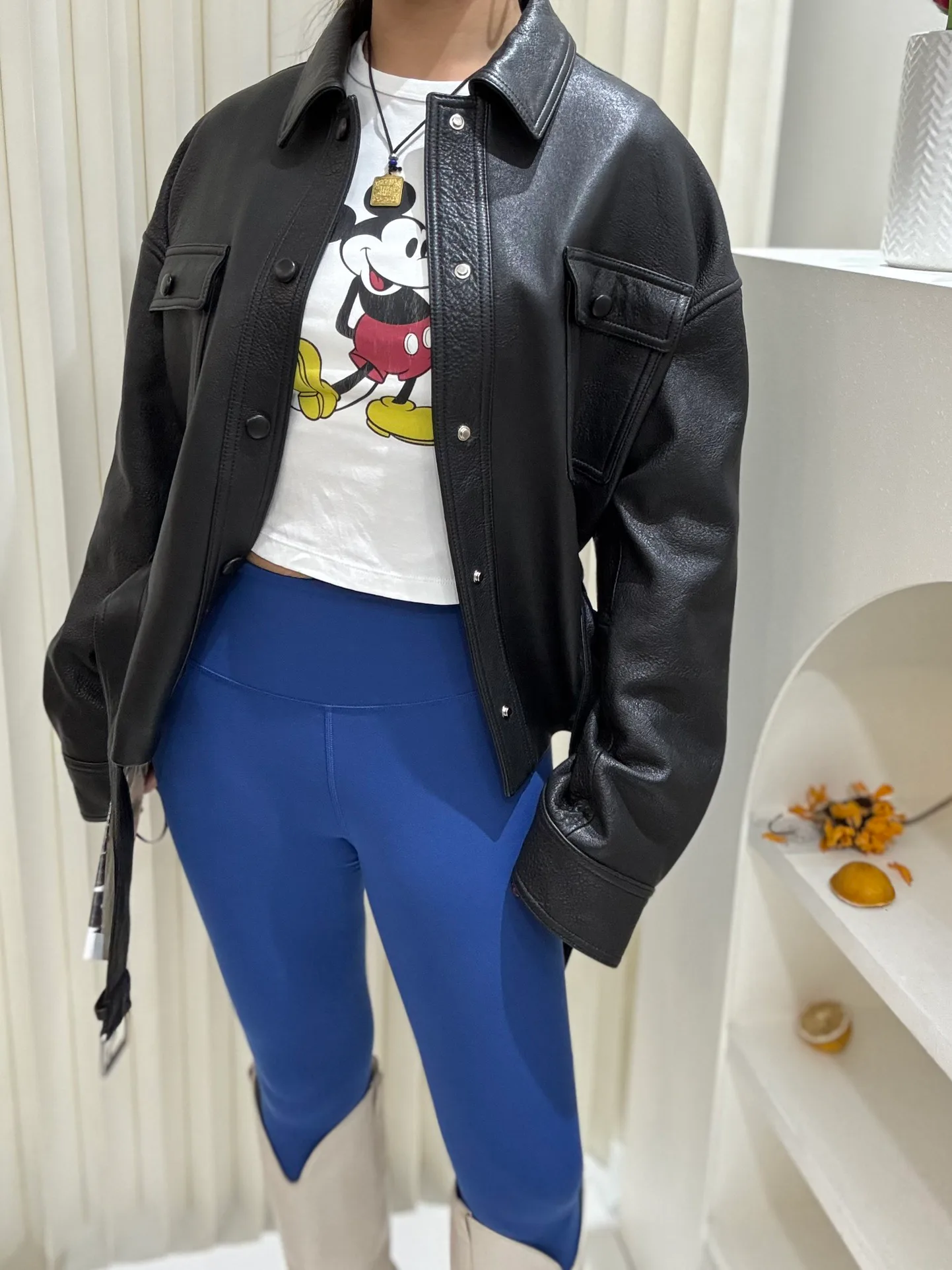 Кожаные Куртки И Дублёнки Женские Saint Laurent 15091